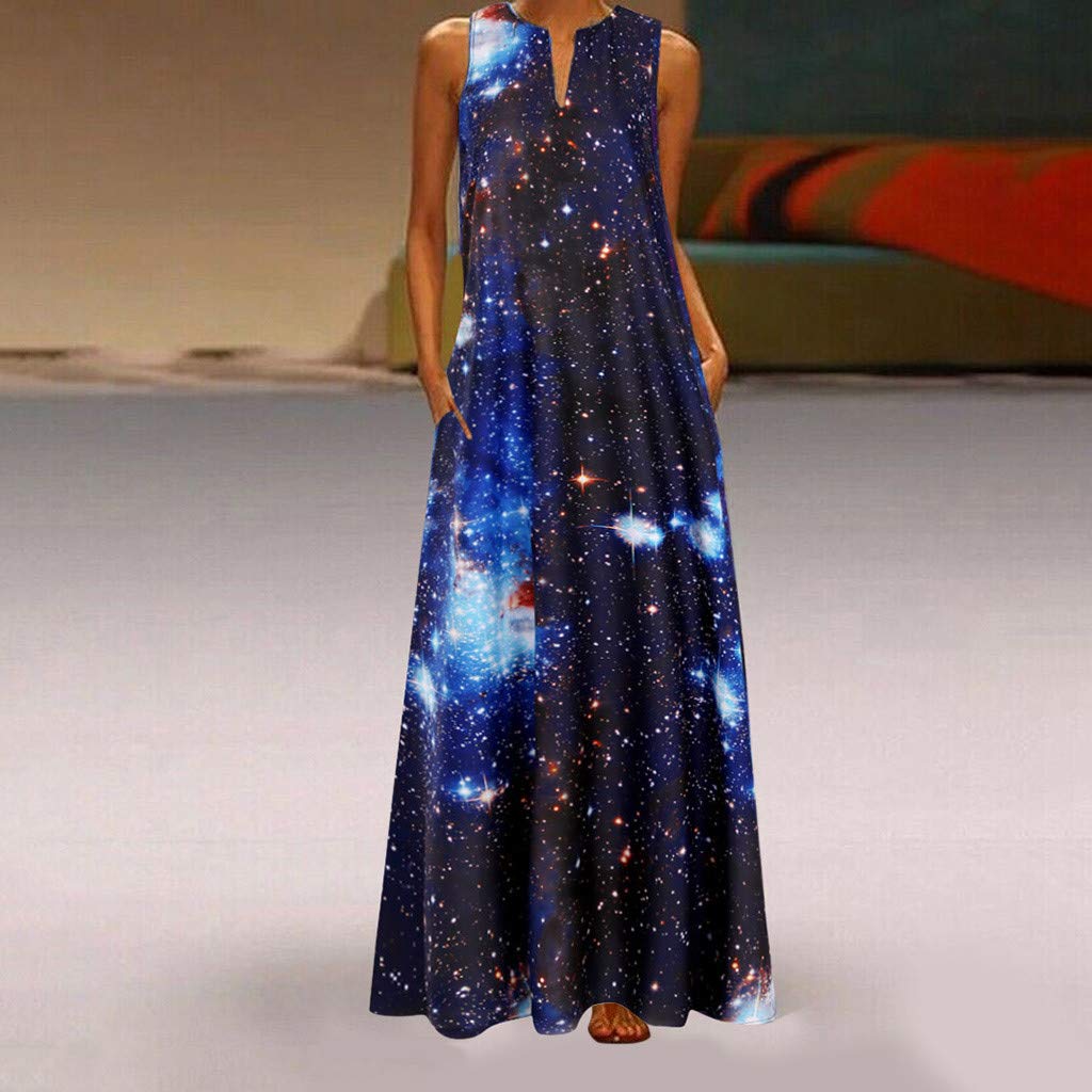 2024 Women's Flowy Flounce Casual Dresses - Open Back Beach Party Maxi Dress for Summer, Plus Size Vacation Outfits | Perfect for Beach Getaways, Pool Parties & Summer Weddings