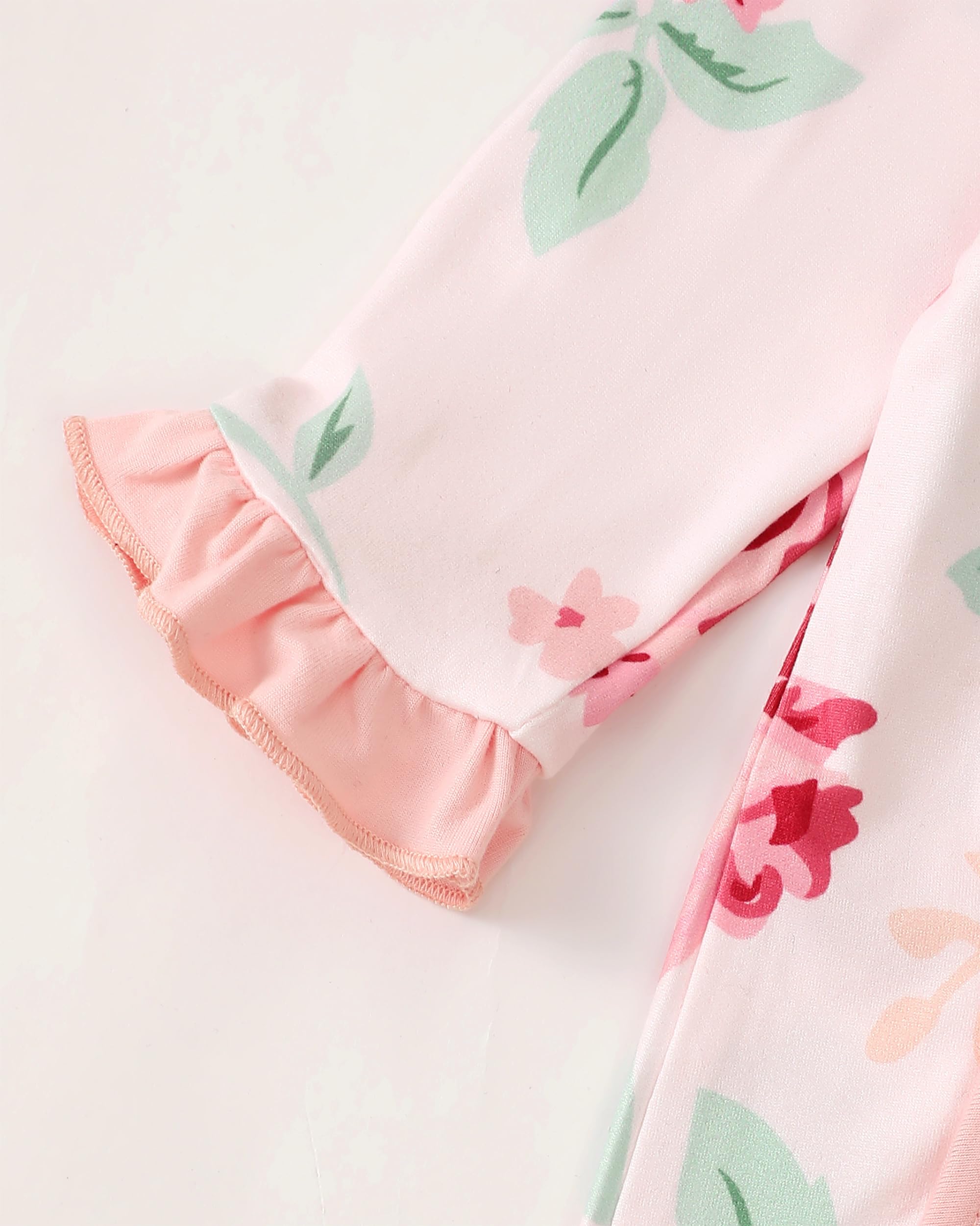 Renotemy Newborn Baby Girl Clothes - Fall Winter Outfits, Infant Rompers & Solid Jumpsuits | Cute Baby Bodysuits for Girls | Perfect for Family Photos, Holiday Gifts & Daily Wear
