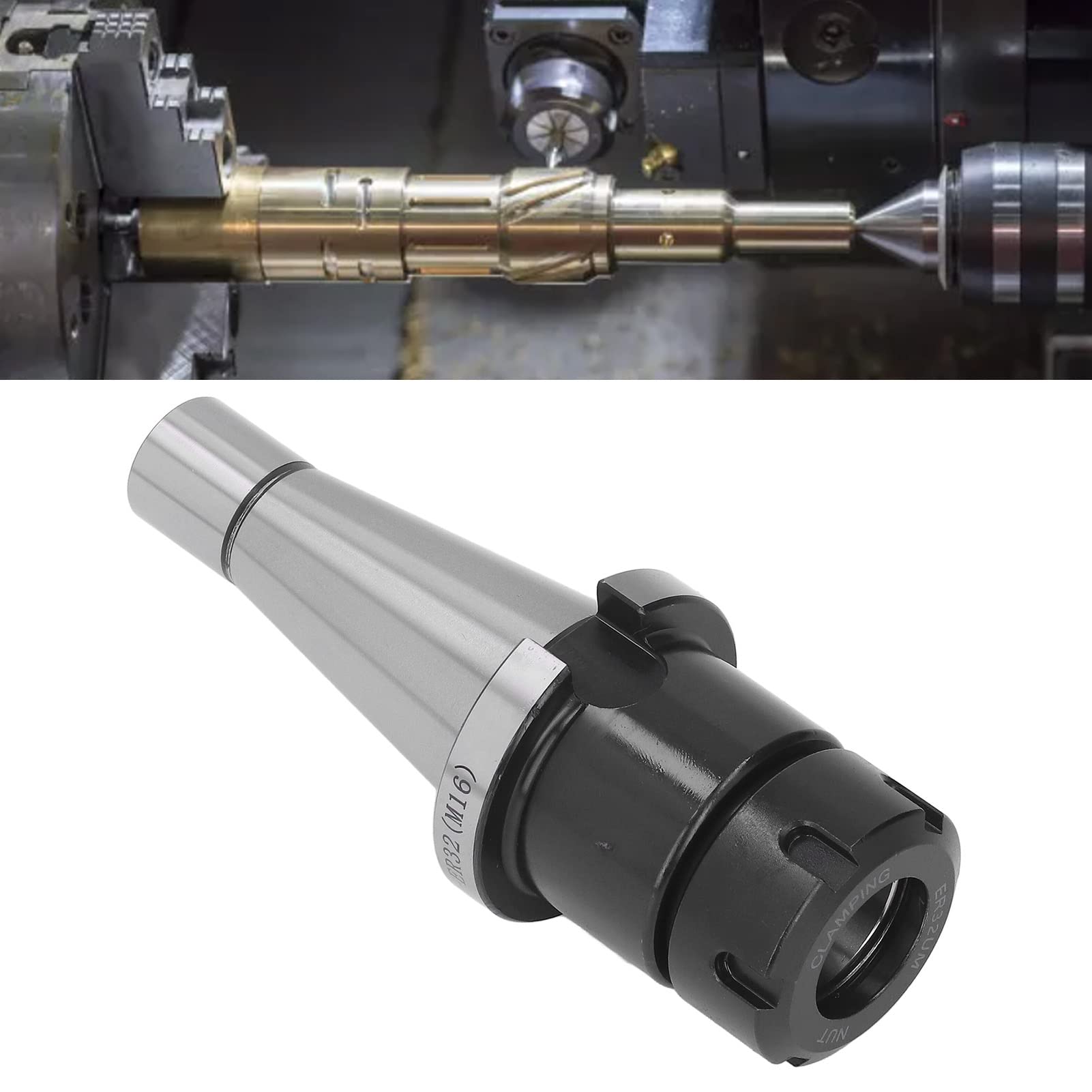 High-Quality M16 Collet Chuck Tool Holder Bracket - Durable Cast Iron Socket Holder for Slotting Mills | Perfect for Workshop, CNC Machining & Industrial Tool Organization
