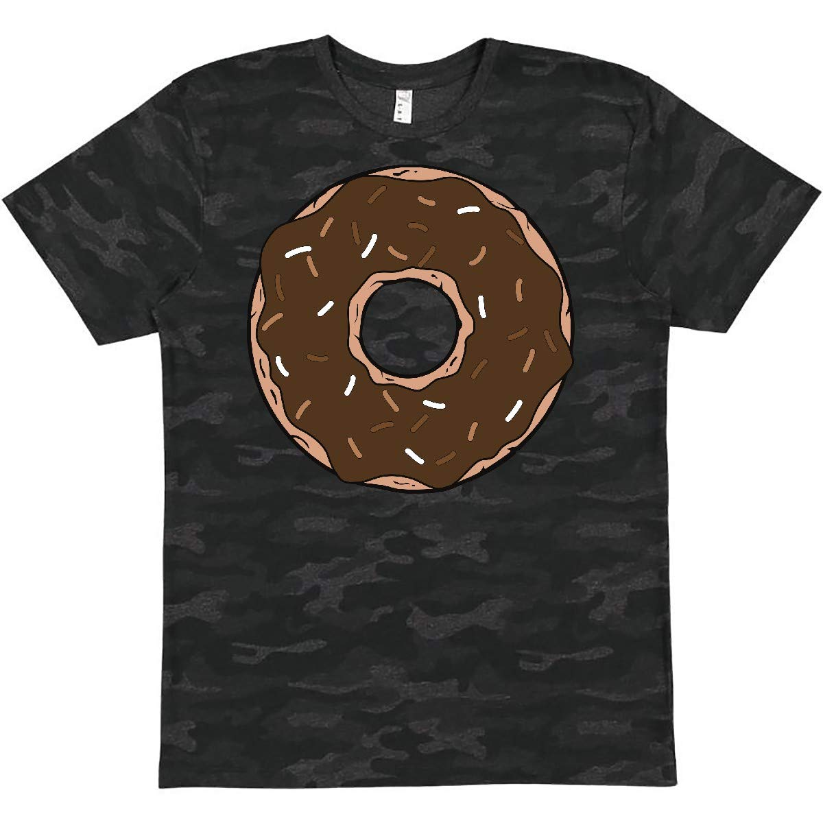 Inktastic Chocolate Donut Graphic T-Shirt - Sweet Icing & Sprinkles Design - Casual Funny Food Lover Tee for Donut Enthusiasts | Perfect for Birthday Gifts, Coffee Dates & Bakery Lovers