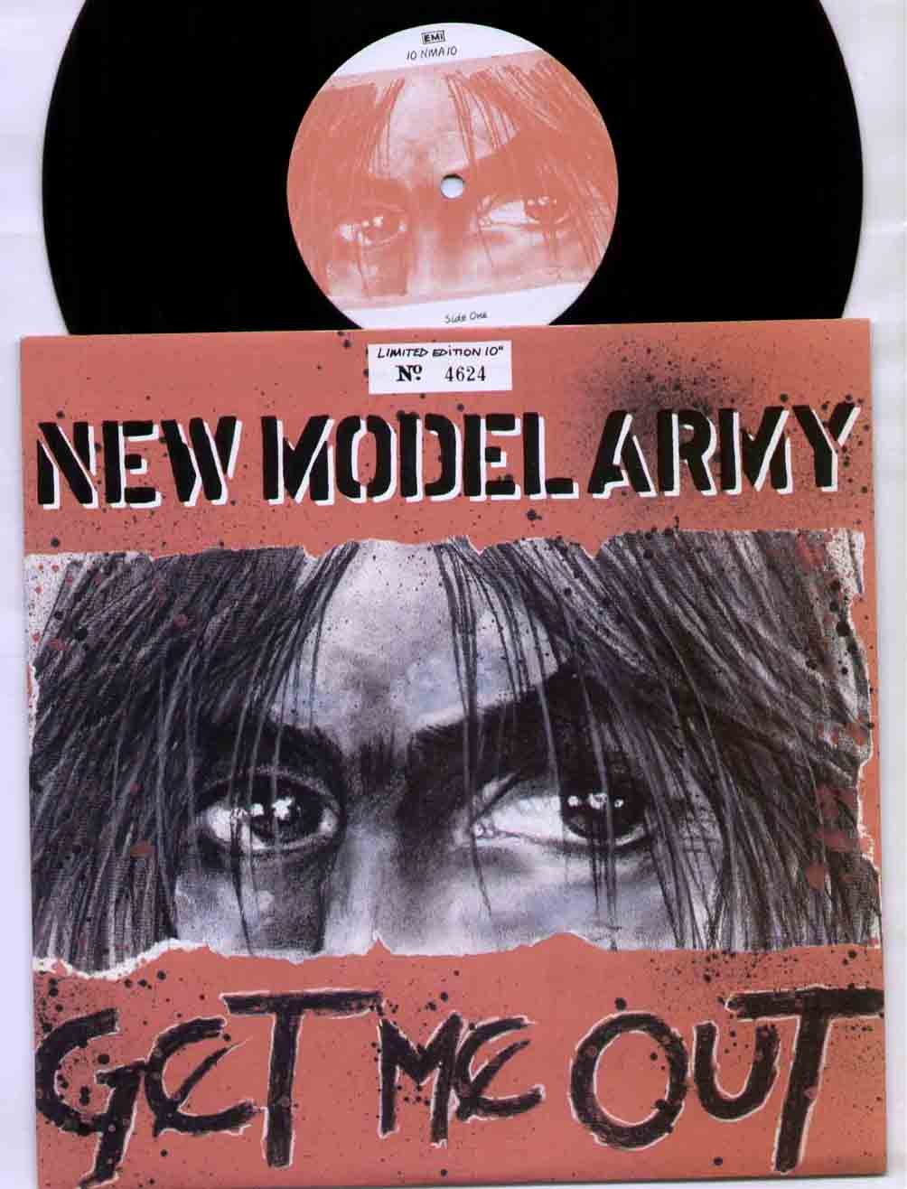 NEW MODEL ARMY - GET ME OUT - 10 Inch Vinyl Record - Punk Rock Music Album - Perfect for Collectors & Music Enthusiasts