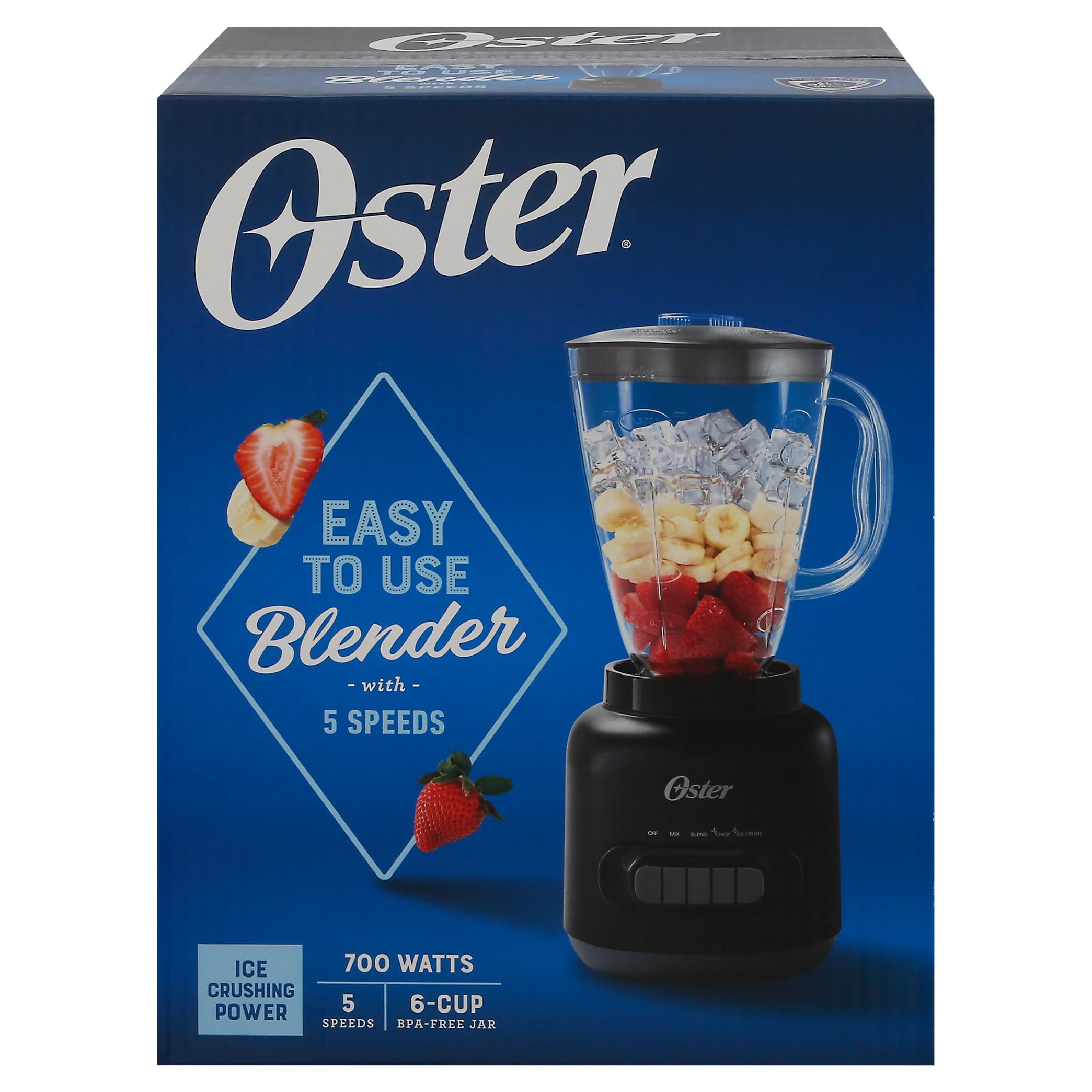 Oster Blender with Variable Speed Control - 1000W High Performance Black Blender for Smoothies, Juices & Food Prep - Perfect for Home Kitchen & Healthy Lifestyle