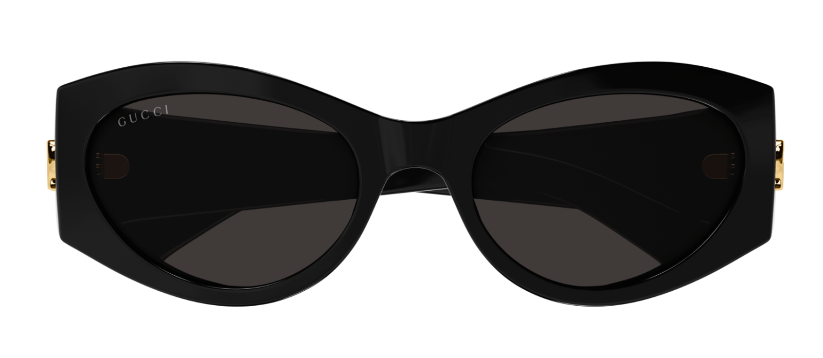 Gucci GG1401S 001 Black/Grey Cat Eye Sunglasses for Women - Stylish UV Protection Shades for Outdoor, Driving & Fashion Accessories