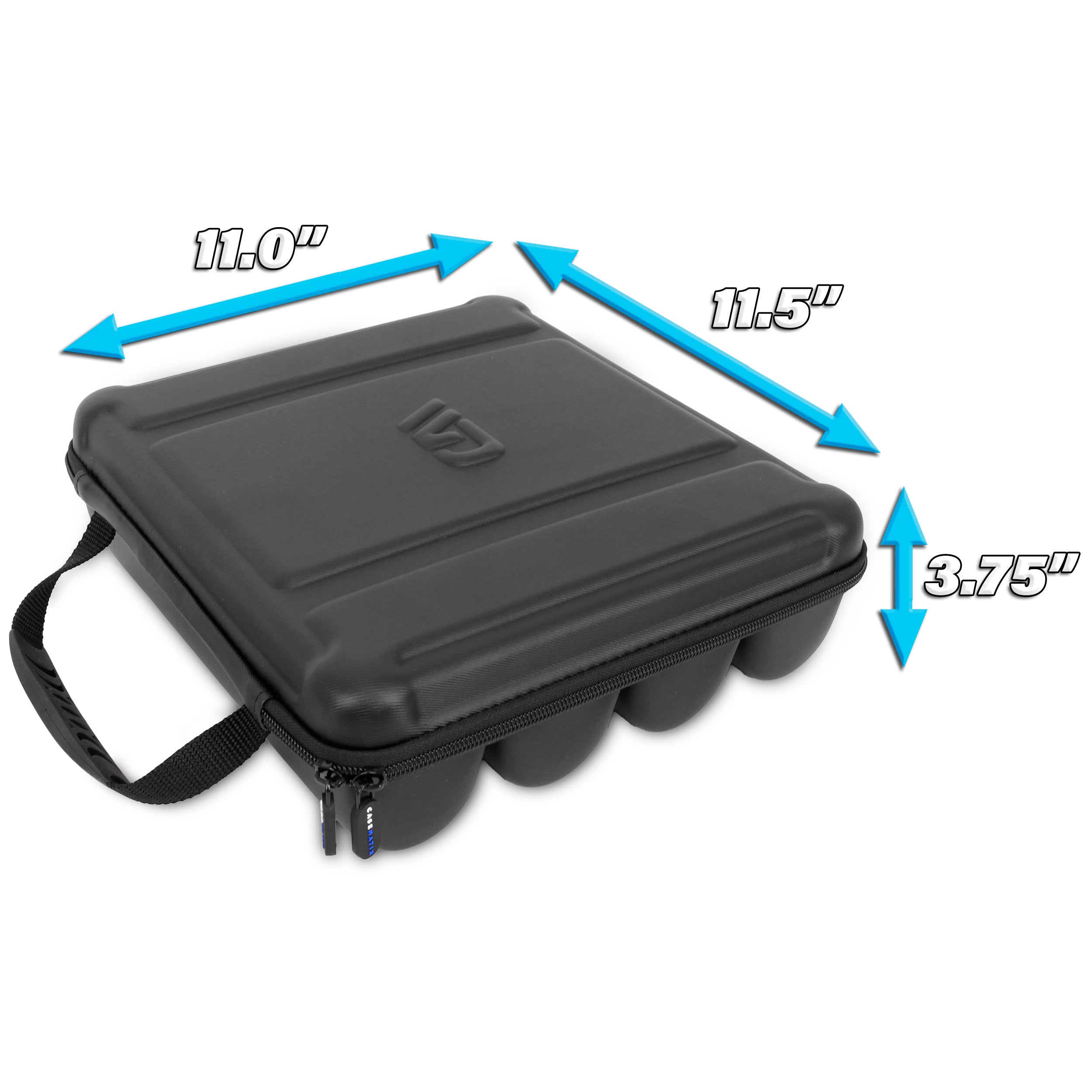 CASEMATIX Wireless Microphone Case - Compatible with Sennheiser, Shure & More (Holds 4 Mics Up to 10.75