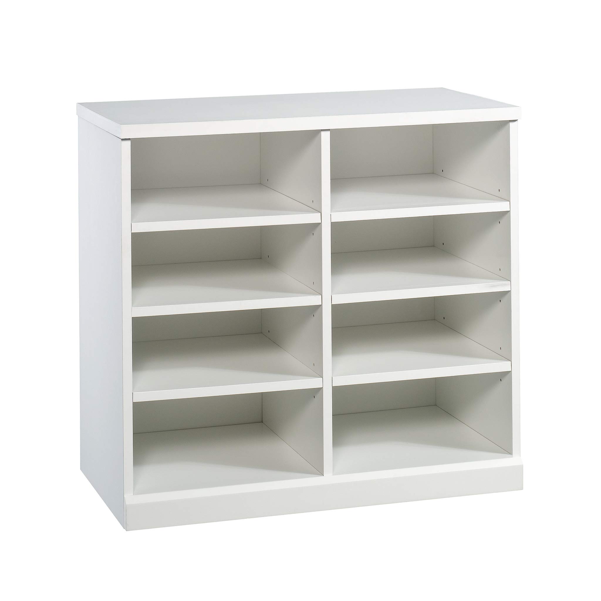 Sauder Craft Pro Series Open Storage Cabinet - White Finish | Modern Home & Office Organization Solution for Books, Decor & Supplies