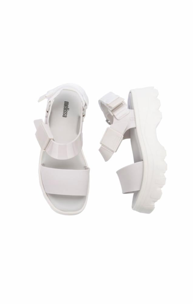 Melissa Women's 32823 White M Leather Sandals - Comfortable Casual Summer Shoes for Beach, Vacation & Everyday Wear