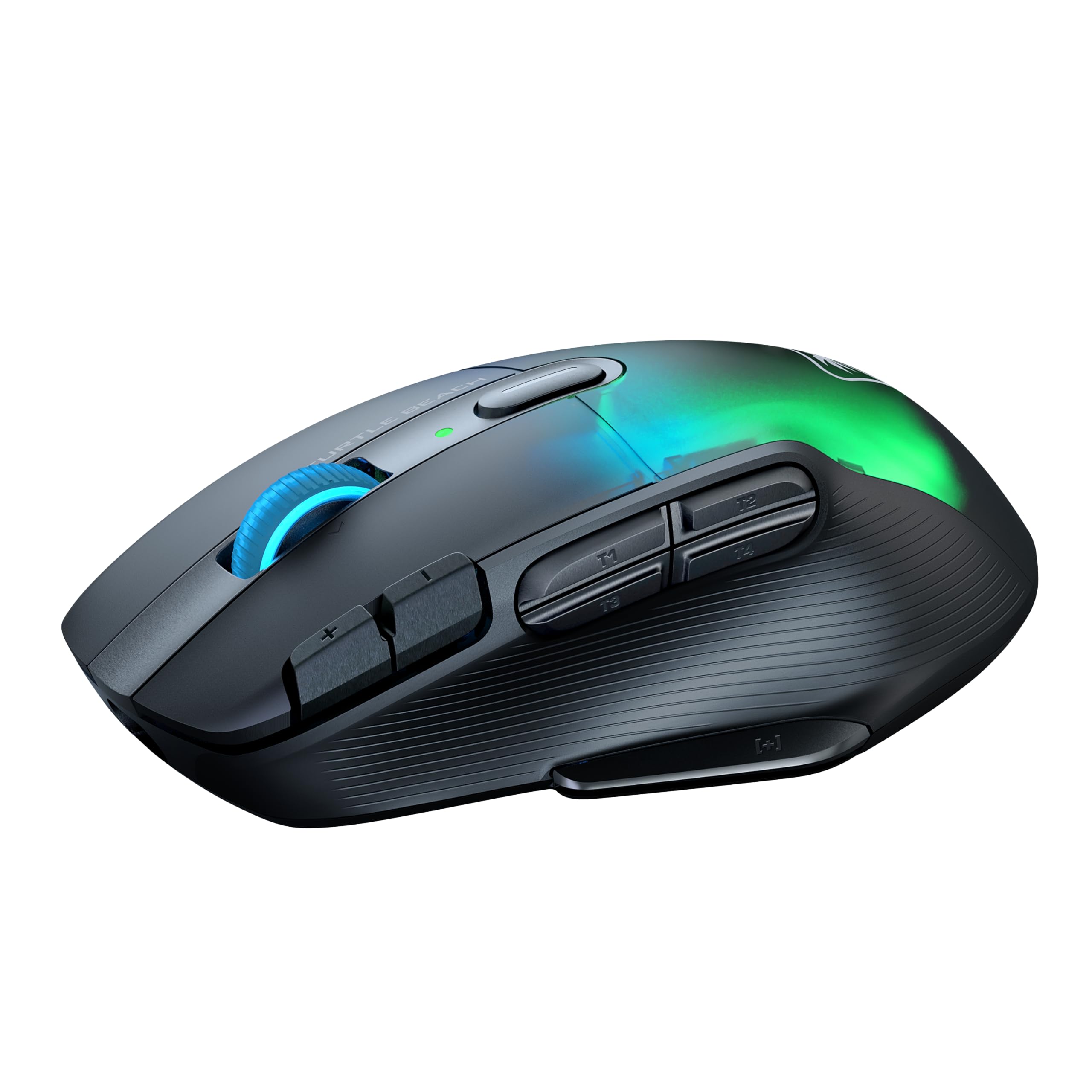 Turtle Beach Kone XP Air Wireless RGB Gaming Mouse - Bluetooth, 19K DPI Optical Sensor, 100-Hour Battery with Charging Dock, 29 Programmable Buttons, 4D Wheel - Black | Ergonomic Design for PC & Mac Gaming, Work & Productivity