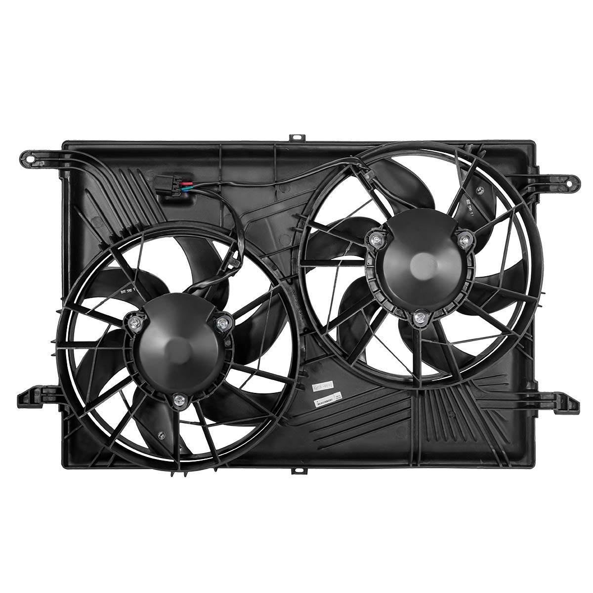 DNA Motoring OEM-RF-0128 GM3115219 Replacement Radiator Cooling Fan Assembly - Black | Factory Style Direct Fit for GM Vehicles | Perfect for Engine Cooling & Overheating Prevention