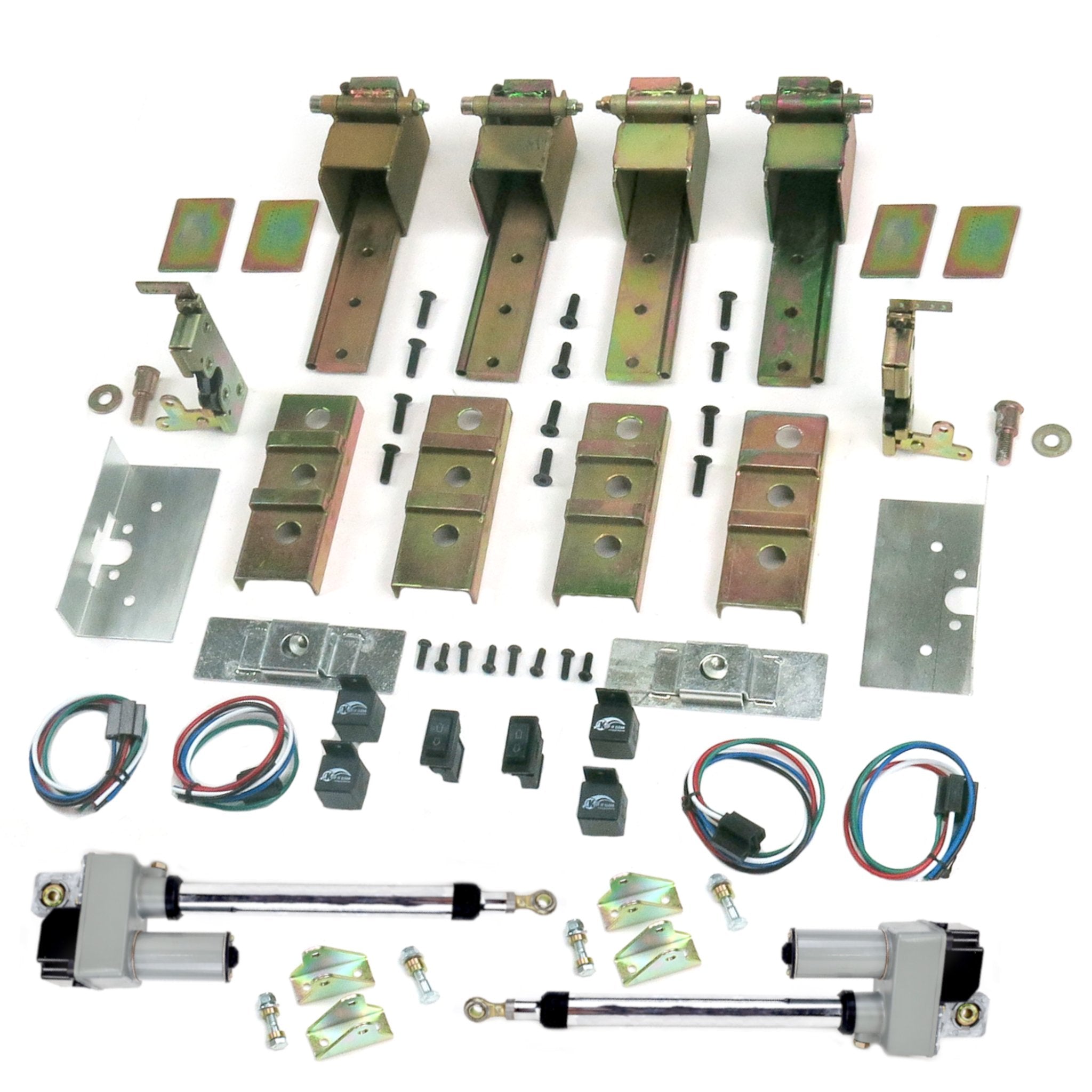 1904 Cadillac Model B 2-Door Suicide Door Hidden Hinge Kit with 12V Power Motor & Latches - Classic Car Restoration Parts for Antique Vehicle Customization