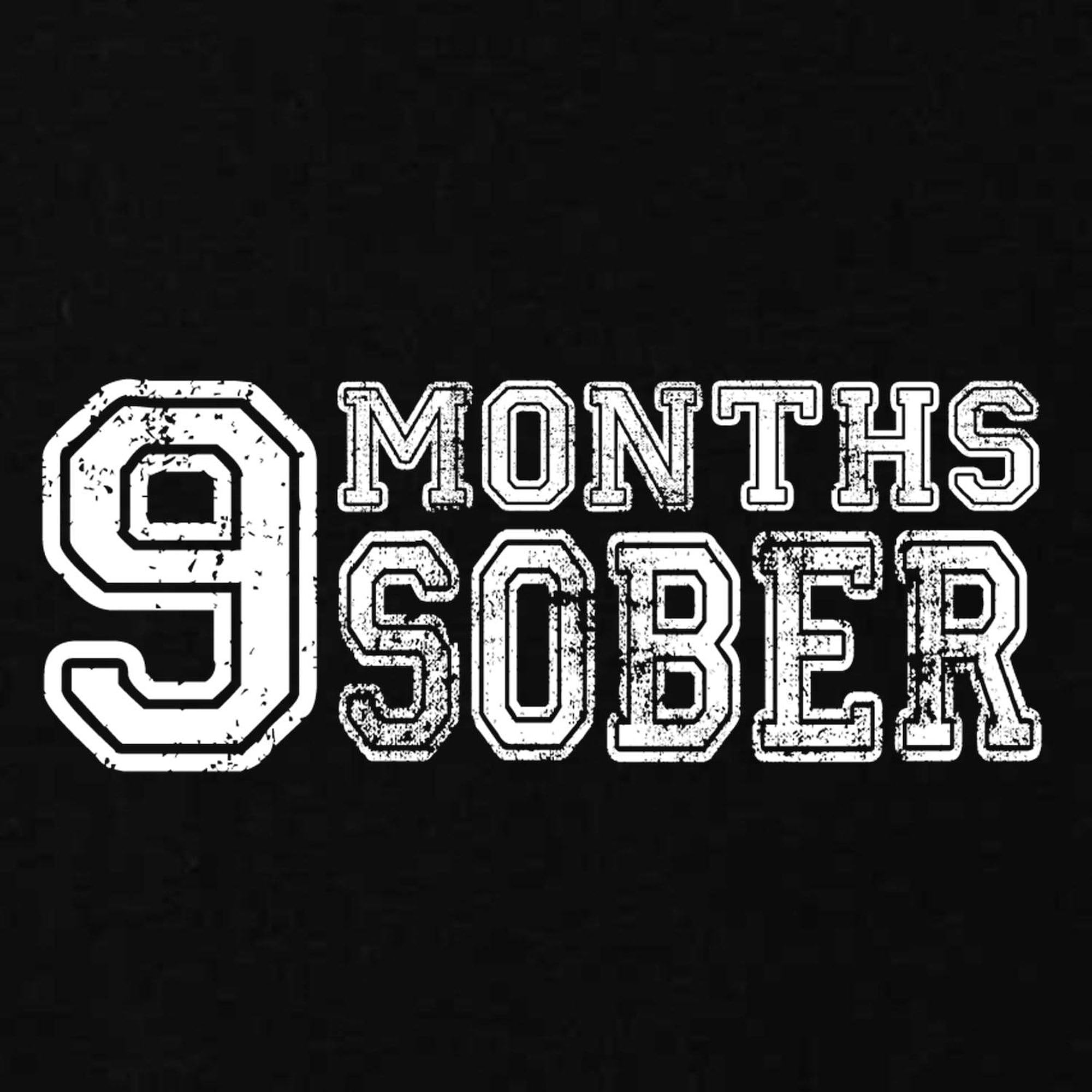 9 Months Sober Pregnancy Maternity T-Shirt for Women - White Ruched Side T-Shirt - Perfect for Baby Showers, Maternity Photos & Pregnancy Announcements