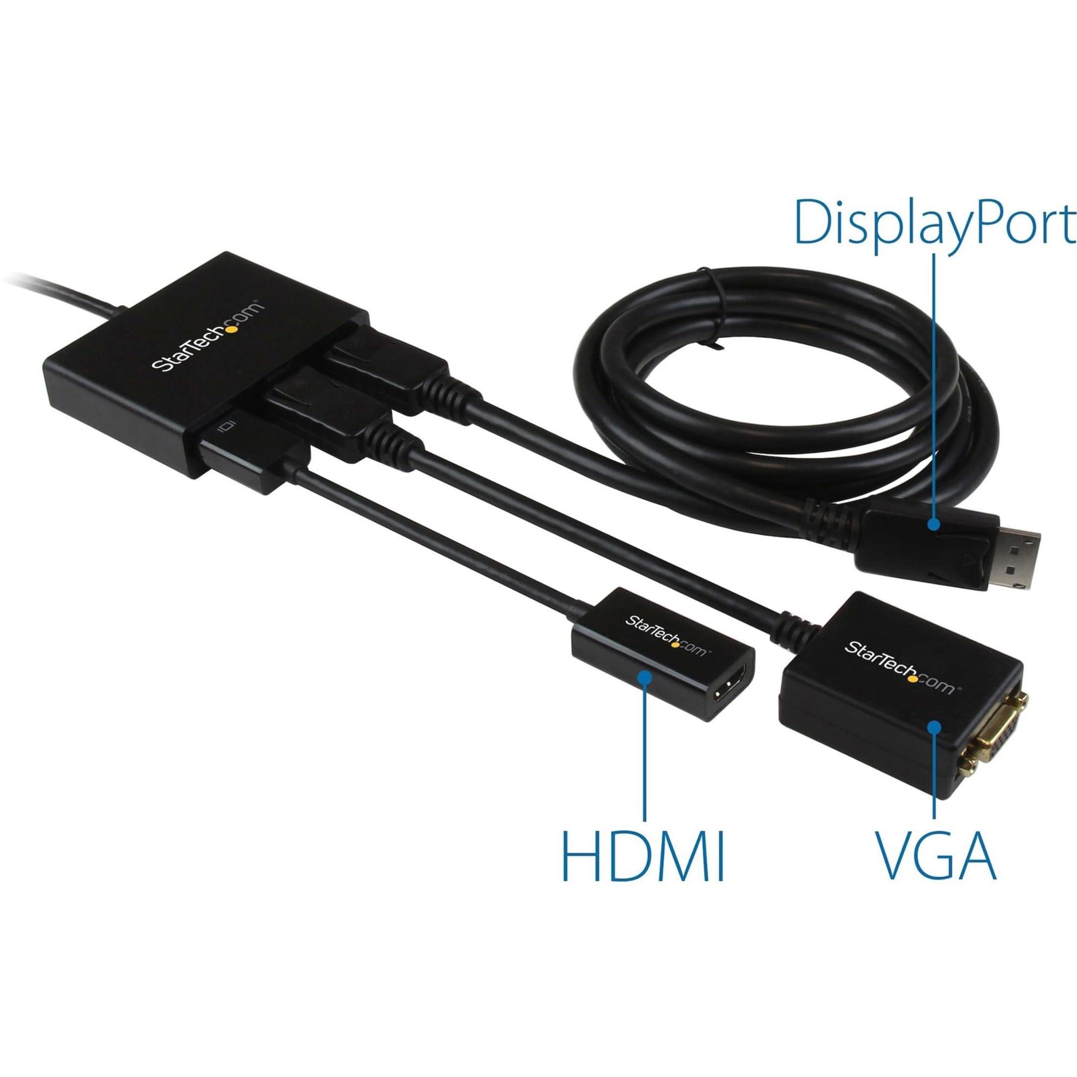 StarTech.com 3-Port DisplayPort 1.2 Splitter - Multi-Monitor Adapter for Dual 4K 30Hz & 1080p 60Hz - MST Hub for Windows PCs (MSTDP123DP) - Perfect for Gaming, Office Work & Video Editing