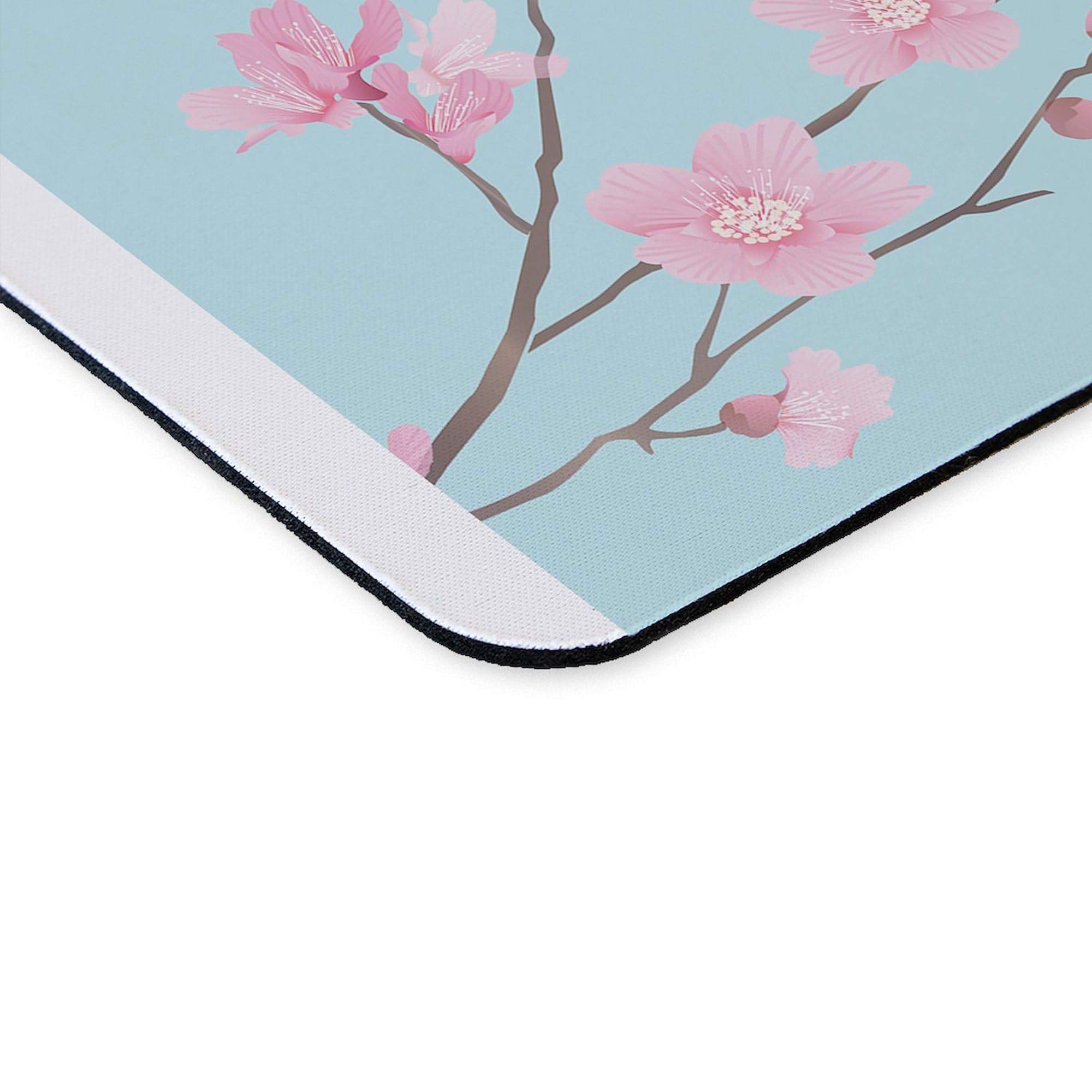 Cherry Blossom Gaming Mouse Pad - Non-Slip Rubber Base for PC & Laptop - Perfect for Office Work, Gaming & Home Use