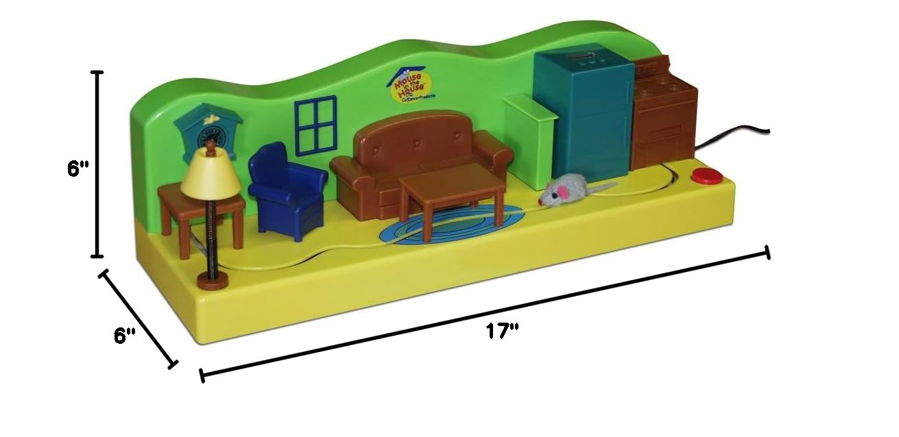 Cat Dancer Products Mouse in the House 20 IN - Interactive Cat Toy for Indoor Play, Exercise & Hunting Instincts - Perfect for Kittens & Adult Cats