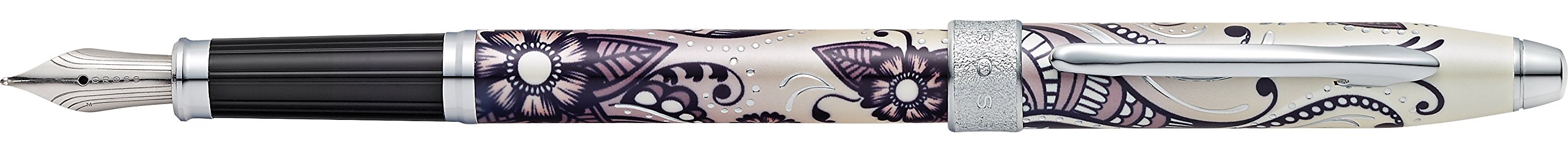 Premium Cross Botanica Refillable Fountain Pen with Medium Nib - Elegant Black Primrose Design in Gift Box | Perfect for Writing, Journaling, Calligraphy & Luxury Gifts
