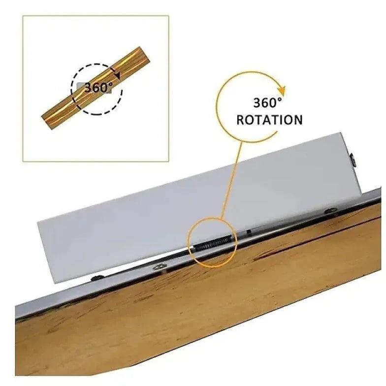 Adjustable Wooden Bedside Reading Lamp - Warm LED Light for Night Reading, Study, and Relaxation in Bedroom or Living Room