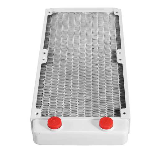 240mm Copper Computer Water Cooling Radiator - 13 Tubes High Performance Heatsink for PC Gaming & Overclocking - Perfect for Custom Liquid Cooling Systems