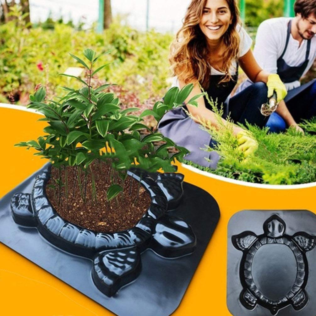 DOITOOL Turtle Shape Concrete Molds - Stepping Stone Tortoise Cement Molds for Garden, Driveway & Lawn Decoration - DIY Walk Maker for Outdoor Pathway & Yard Landscaping