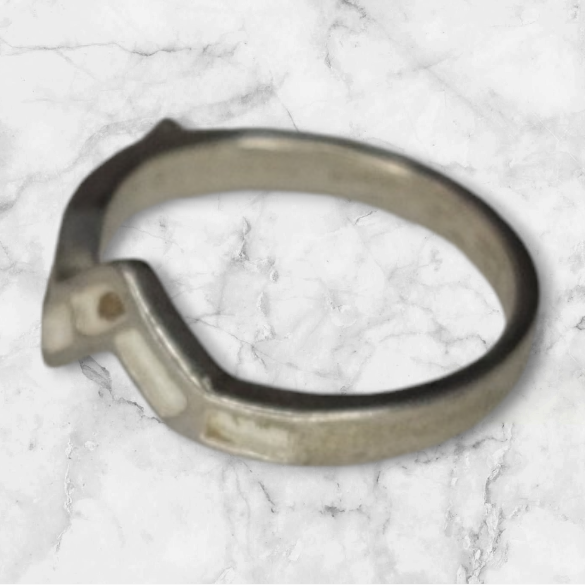 Solid Sterling Silver Rectangle Blank Ring Setting - Rough Cast DIY Jewelry Making for Carving & Engraving | Size 4-8 | Perfect for Silversmiths, Jewelry Crafting & Custom Ring Designs