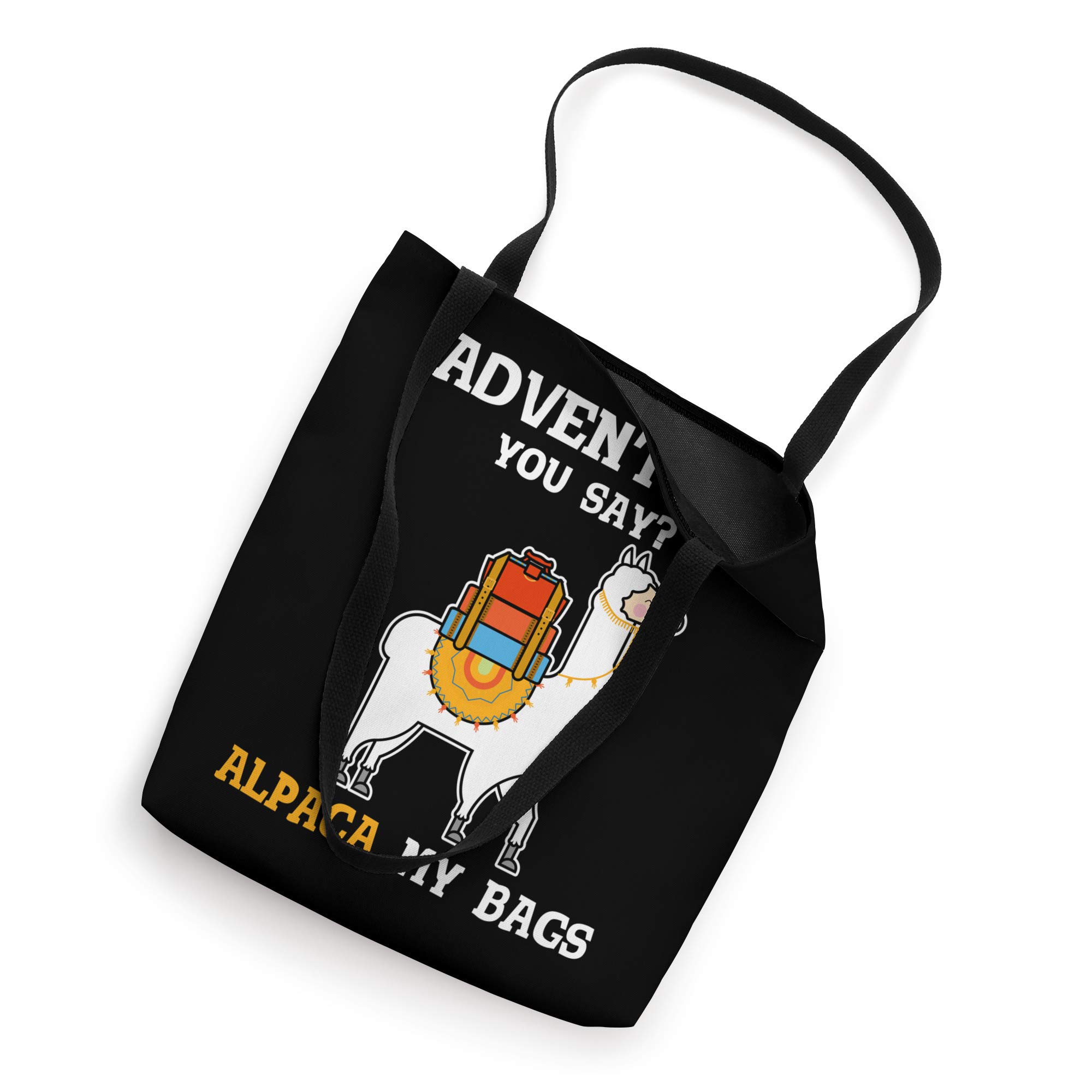 Funny Alpaca My Bags Tote Bag - Cute Travel Gift for Women, Christmas Present & Vacation Accessory - Perfect for Airplane Trips, Beach Outings & Shopping
