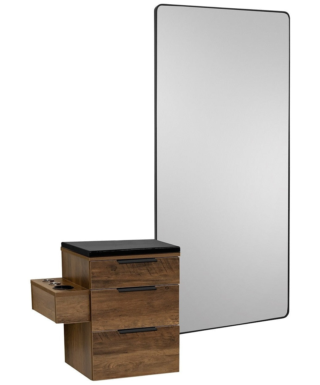 PIBBS PB6004 Milano Professional Hair Styling Station with Mirror - Perfect for Salons, Barbershops & Home Use