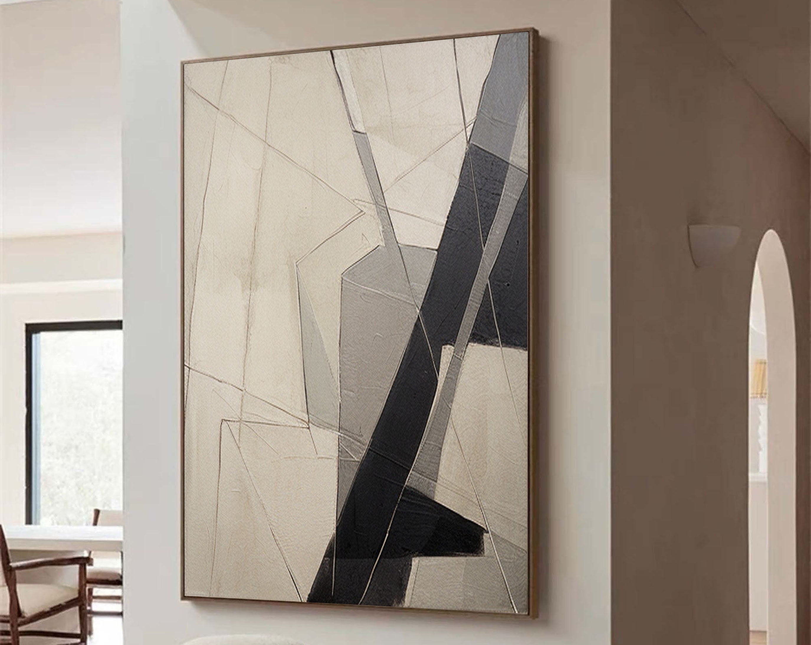 Abstract Painting #AB 069 - Modern Wall Art for Living Room, Bedroom & Office Decor | Large Canvas Artwork for Home & Commercial Spaces