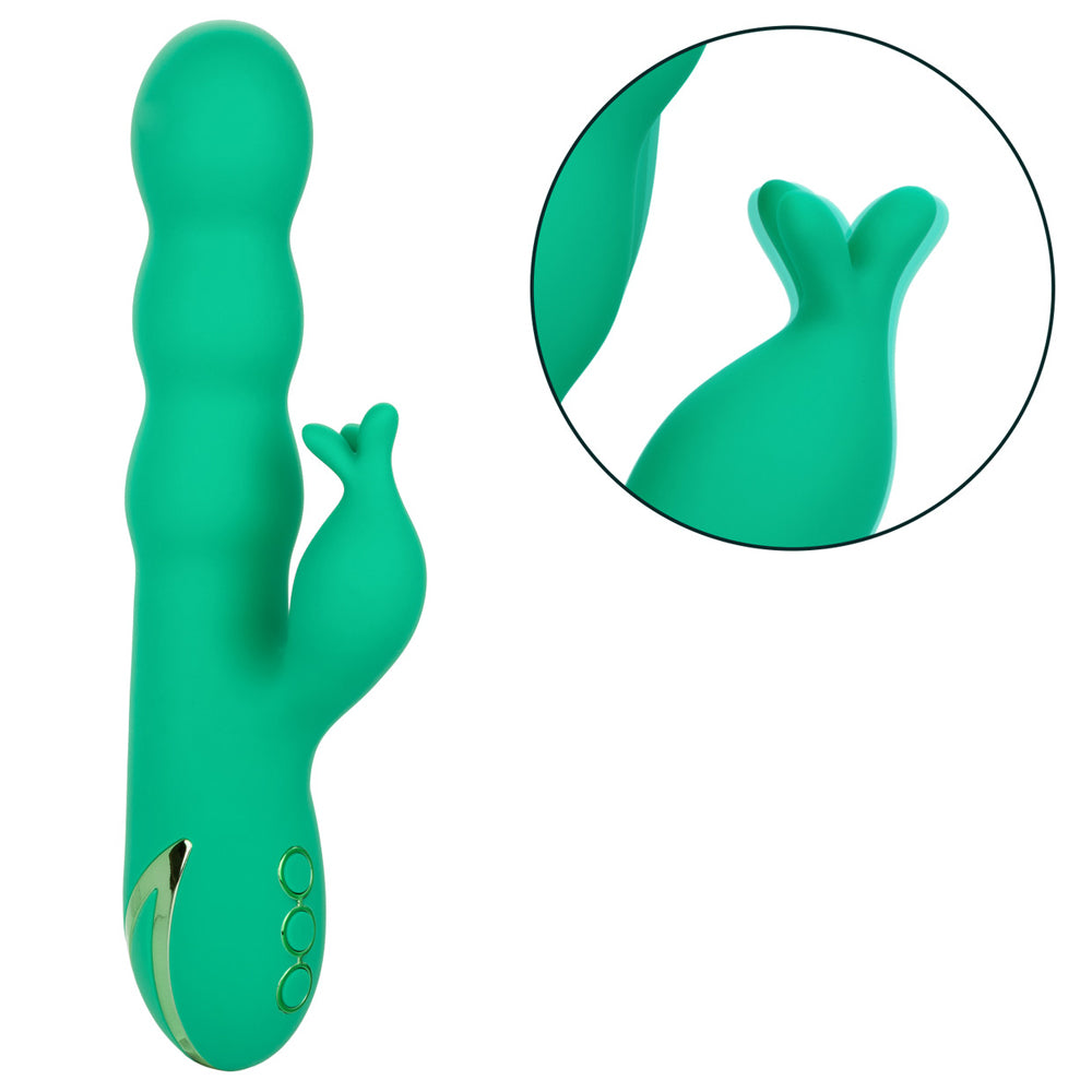 California Dreaming Sonoma Satisfier Thrusting Rabbit Vibrator - Powerful Dual Stimulation G-Spot & Clitoral Massager for Women - Perfect for Solo Play & Couples Intimacy