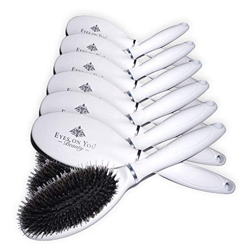 Detangling Hair Brush for All Hair Types - Gentle Knot-Free Styling for Wigs, Extensions (Clip-Ins, Tape-Ins, Keratin Bonds) - 12 Pack - Perfect for Daily Hair Care & Salon Use