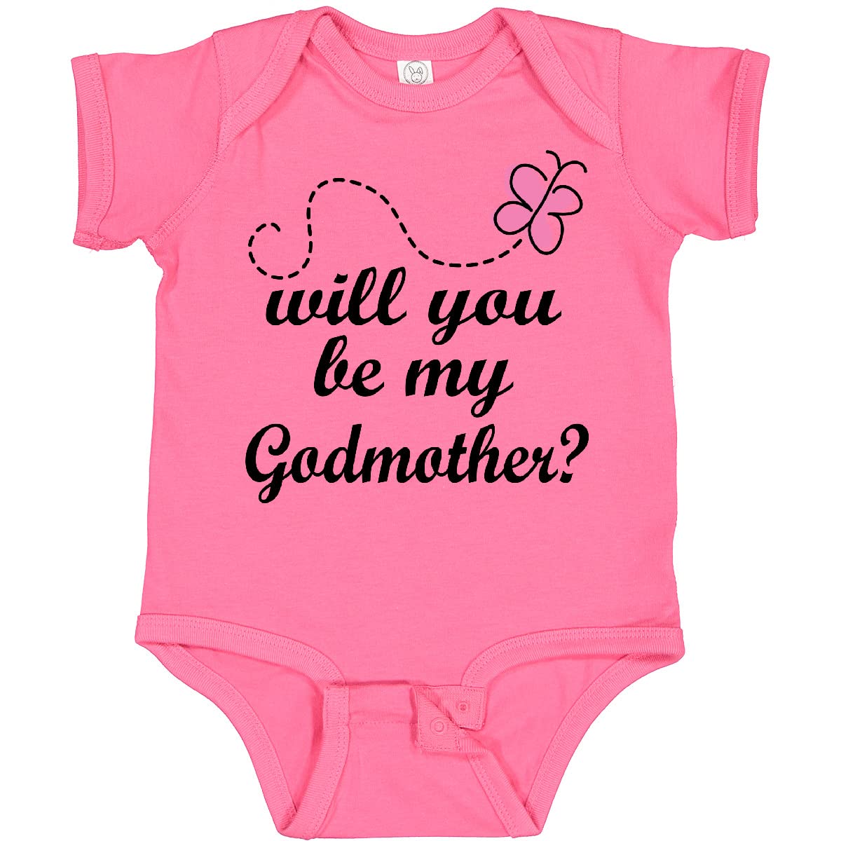 Inktastic Godmother Proposal Baby Girl Bodysuit - Cute Outfit for Godmother Announcement, Baby Shower & Newborn Photos