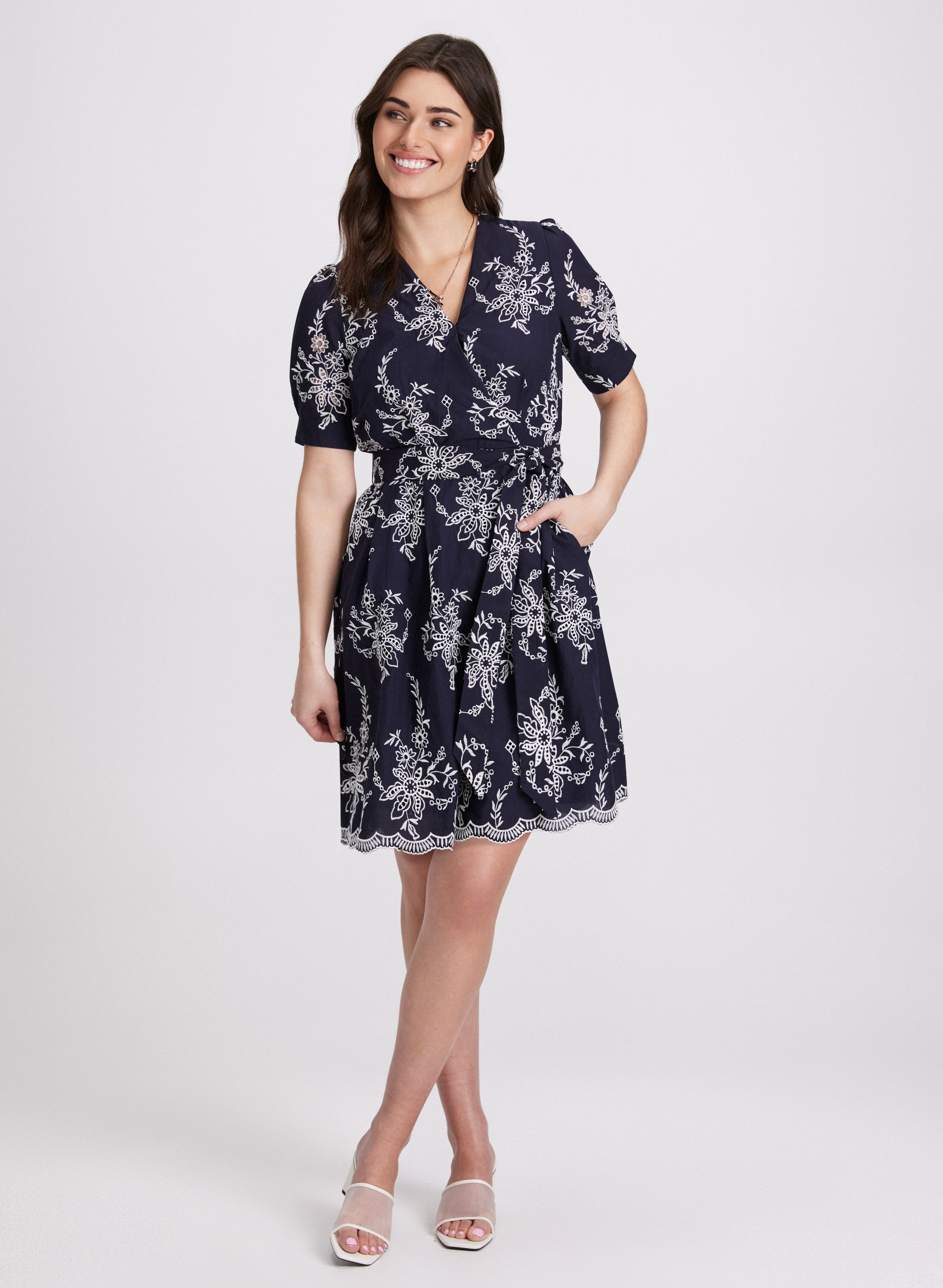 Embroidered Floral Dress for Women - Elegant Summer Maxi Dress with V-Neck & Flowy Design | Perfect for Beach Vacations, Weddings & Date Nights