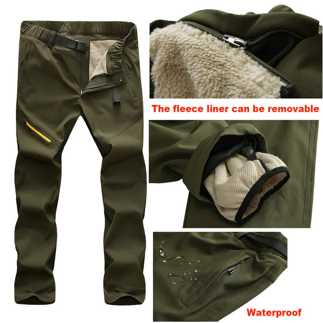 Men's Waterproof Ski Jacket & Pants Set - Windproof Winter Snowsuit for Skiing & Outdoor Sports | Perfect for Alpine Skiing, Snowboarding & Cold Weather Adventures