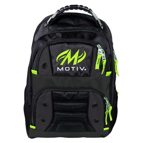 Motiv Intrepid Grey Lime Bowling Backpack - Durable Bowling Gear Bag for Tournaments & Practice - Perfect for Bowling Balls, Shoes & Accessories