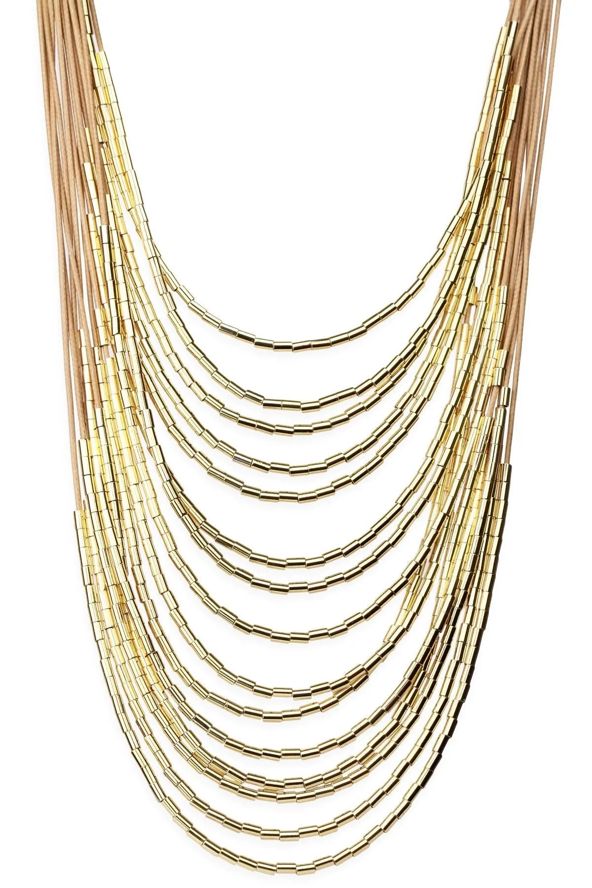 Elegant Multi Strand Layered Long Necklace for Women - Perfect for Parties, Weddings & Everyday Wear