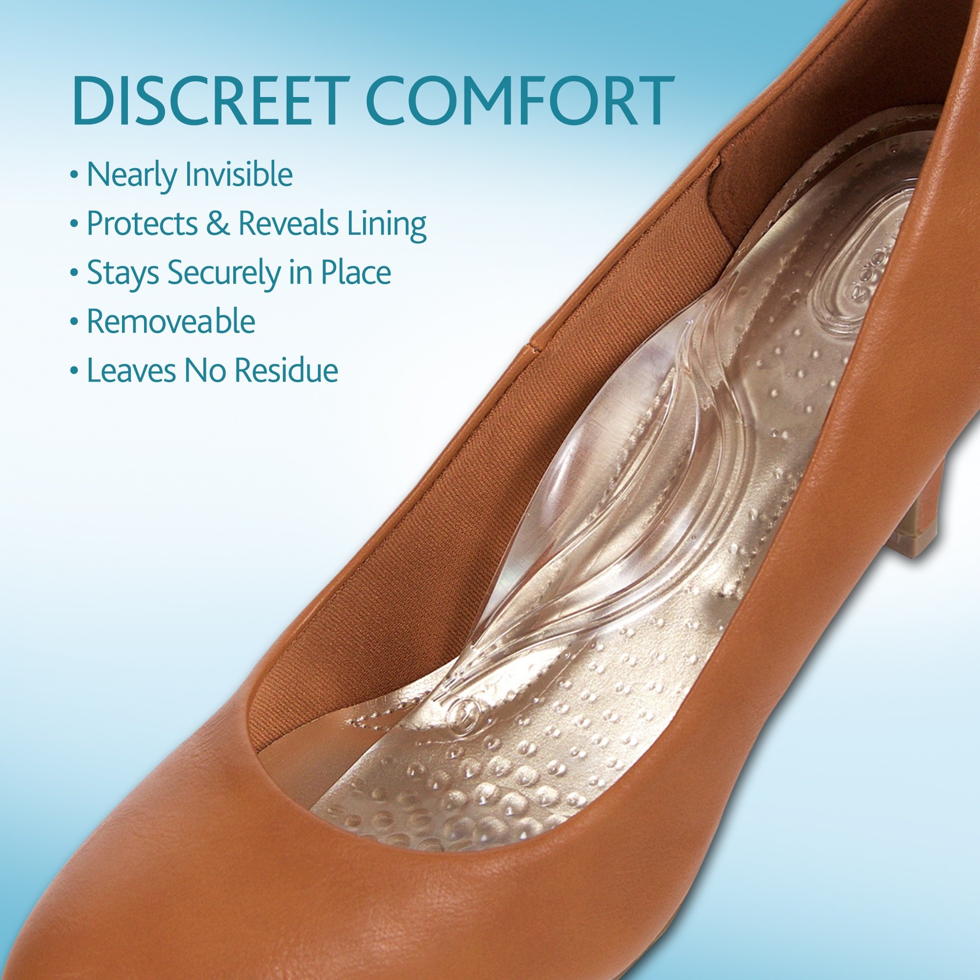 Amope GelActiv Everyday Heels Insoles for Women - Comfort & Support for High Heels (Size 5-10, 1 Pair) | Perfect for Work, Parties & Long Hours Standing