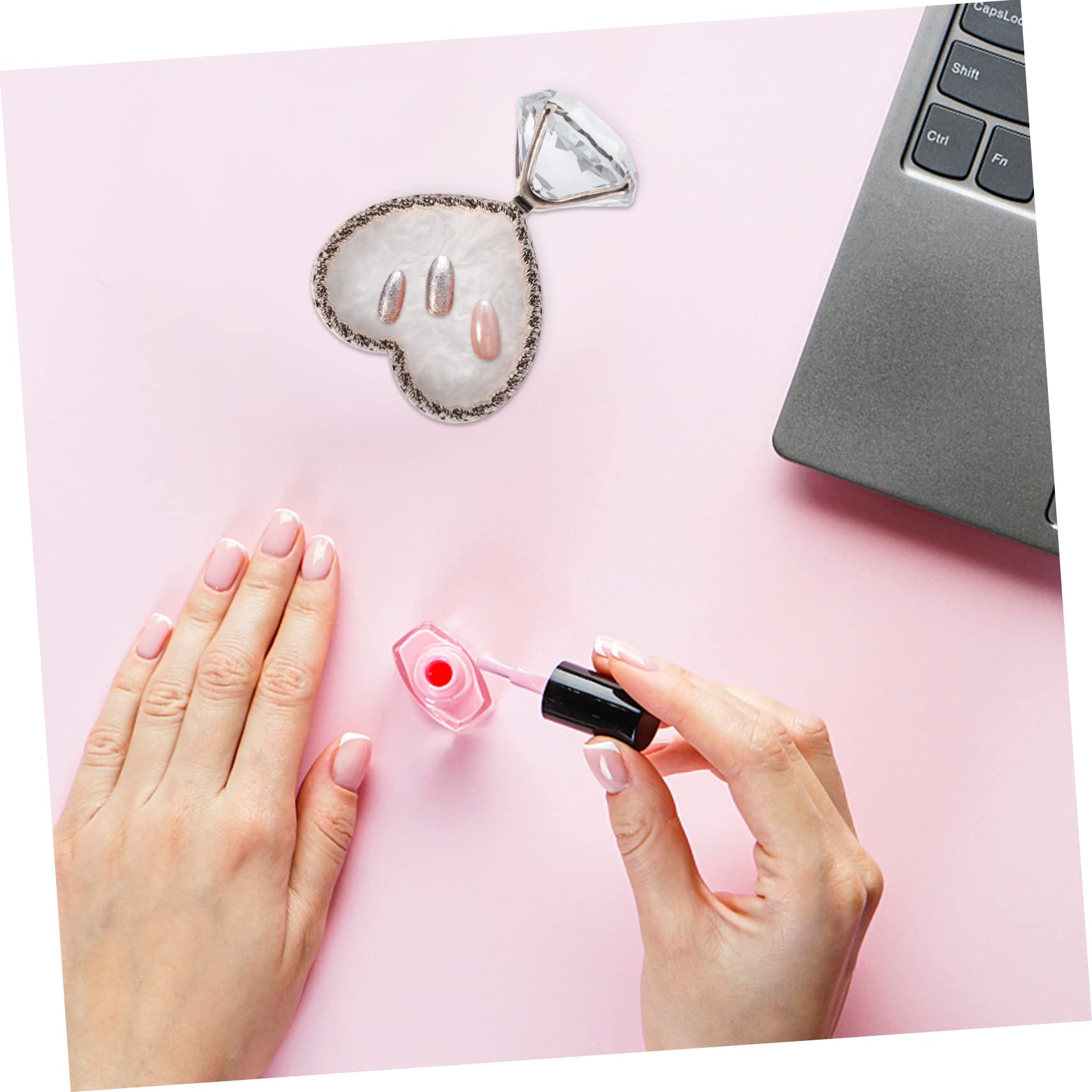 Minkissy 3-Piece Nail Polish Display Tray Set - Acrylic Nail Art Organizer for Gel Polish & Jewelry - Perfect for Salon, Home Manicure & Nail Art Storage