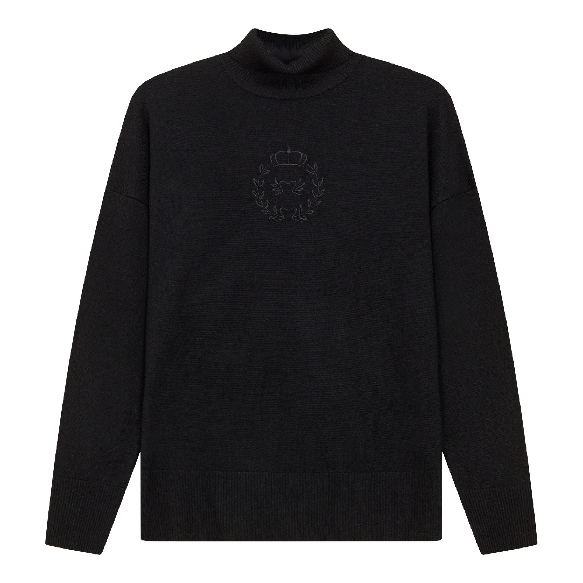 Maternity Emblem Turtle Neck Sweater for Women - Soft Comfortable Pregnancy Knit Top - Perfect for Winter, Nursing & Casual Wear