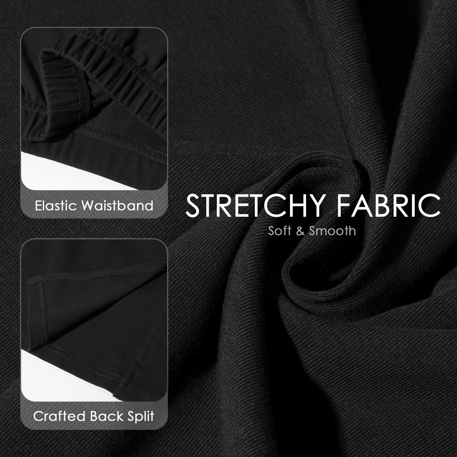 Women's Maternity Pencil Skirt - Over The Belly Stretchy Midi Skirt for Pregnancy, Solid Color Work Outfit (Office, Business Casual, Maternity Photoshoot)
