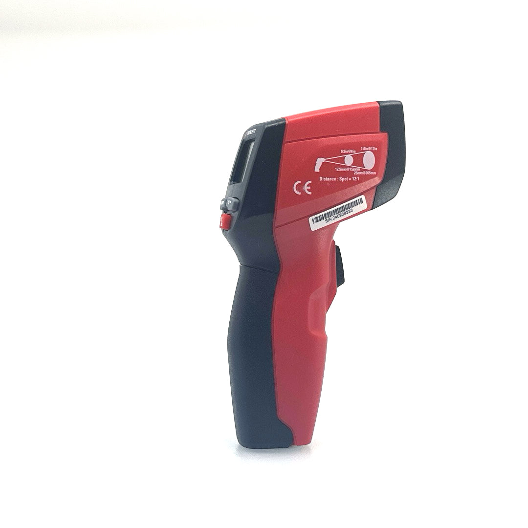 Compact IR Thermometer with 12:1 Distance-to-Spot Ratio (IRT220) - Perfect for Industrial, HVAC, and Home Temperature Measurement