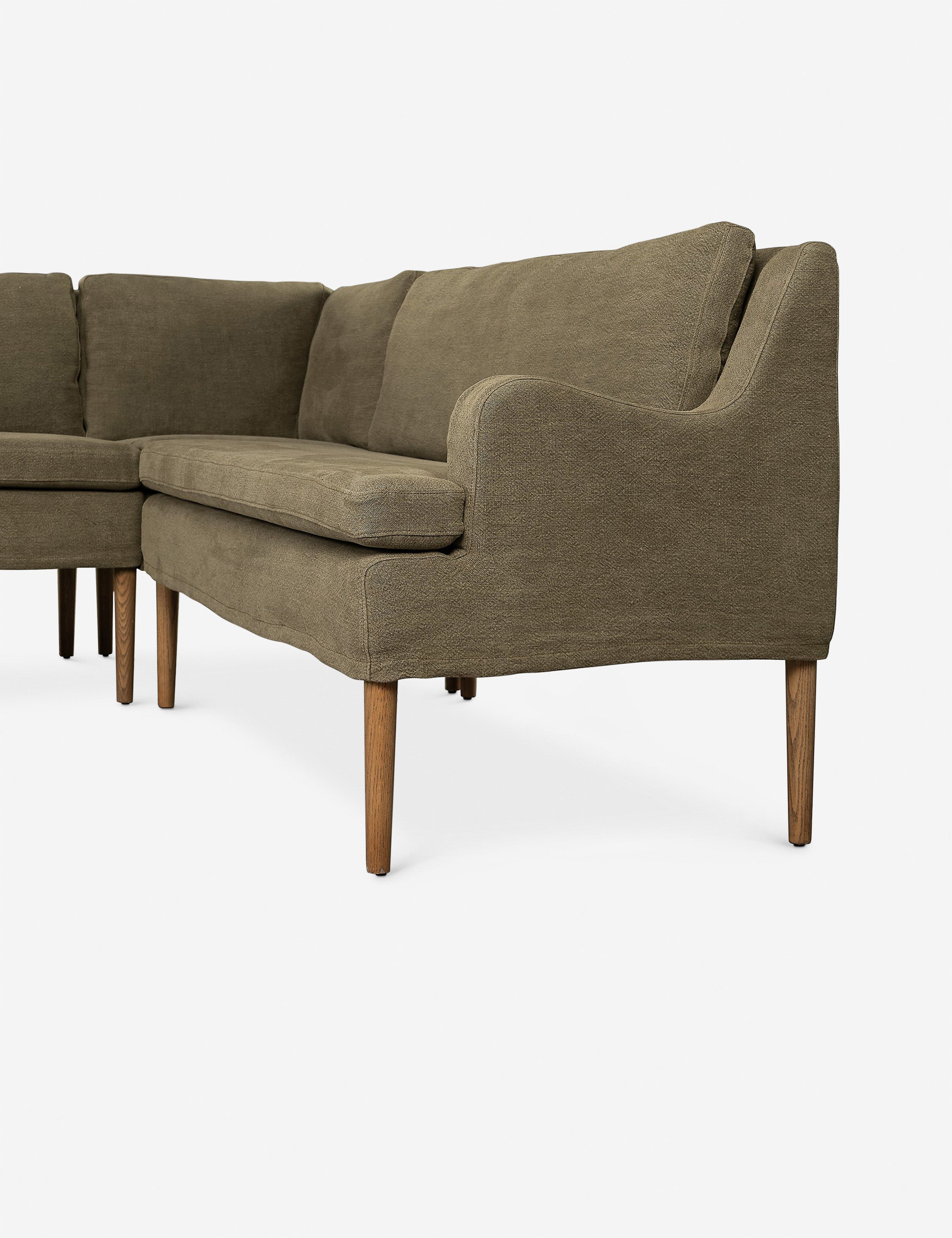 Aurelia Dining Banquette by Amber Lewis x Four Hands - Modern Upholstered Bench for Dining Room, Kitchen Nook & Entryway - Stylish Home Decor Seating Solution