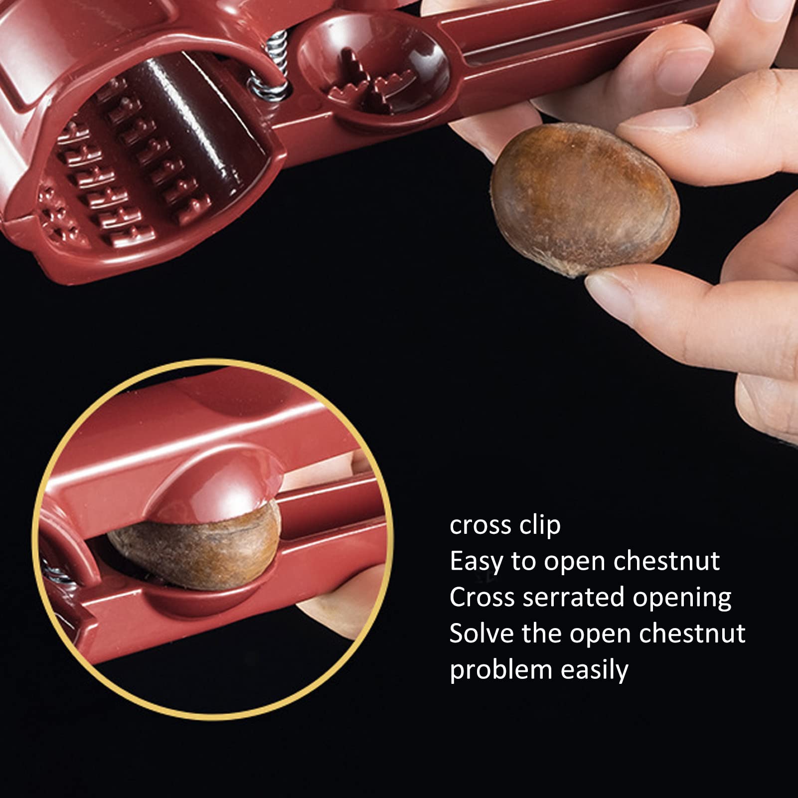 Premium Nut Cracker Tool - Heavy Duty Walnut & Pecan Opener with Non-Slip Ergonomic Handle - Multi-Functional Sheller for Almonds, Chestnuts & Melon Seeds - Perfect for Holiday Baking, Camping & Kitchen Use