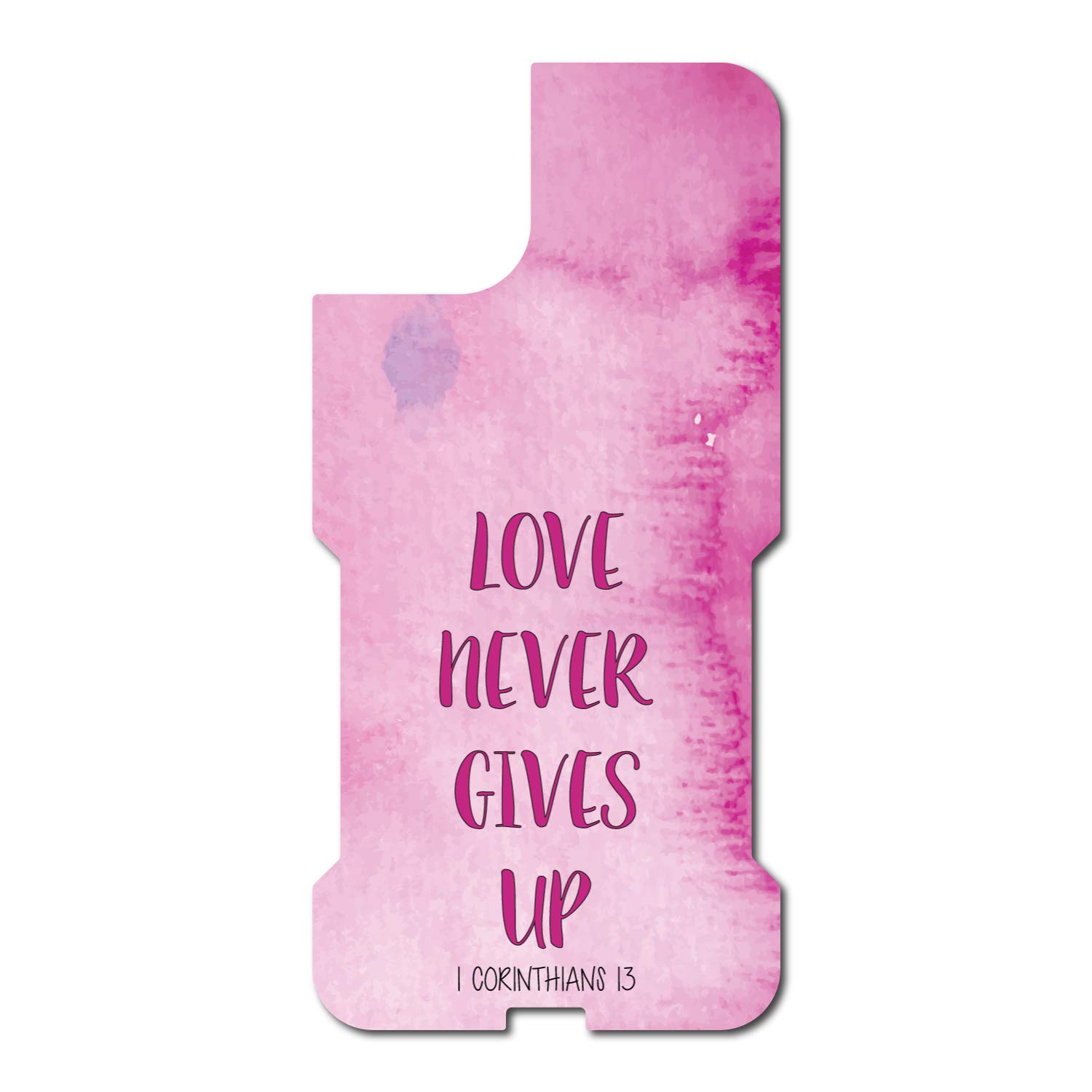 DistinctInk Custom Skin/Decal for OtterBox Commuter iPhone 11 Pro Max (6.5 Inch) - 1 Corinthians 13 Bible Verse - Christian Faith Accessory - Perfect for Church, Bible Study & Daily Inspiration
