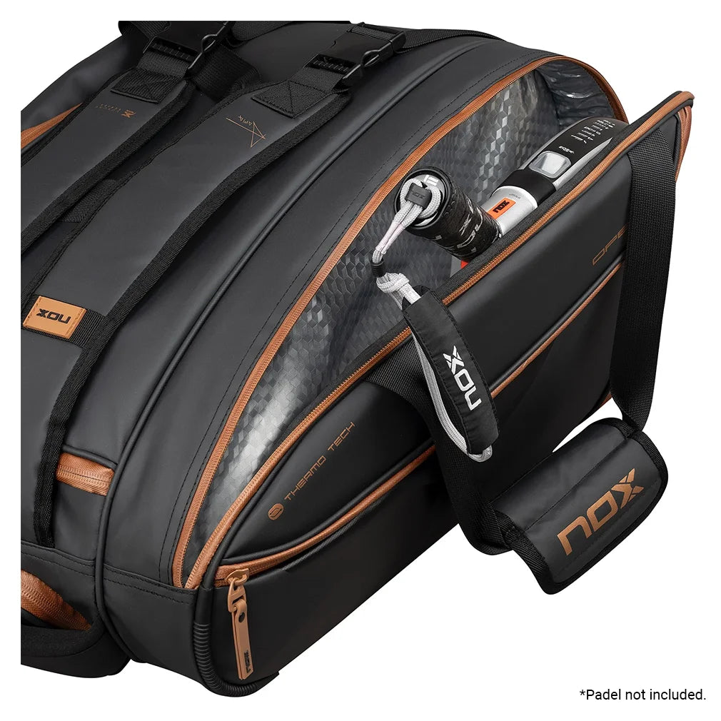 Premium Padel Tennis Bag - Black & Brown - Durable & Stylish for Padel Players - Perfect for Training, Matches & Travel