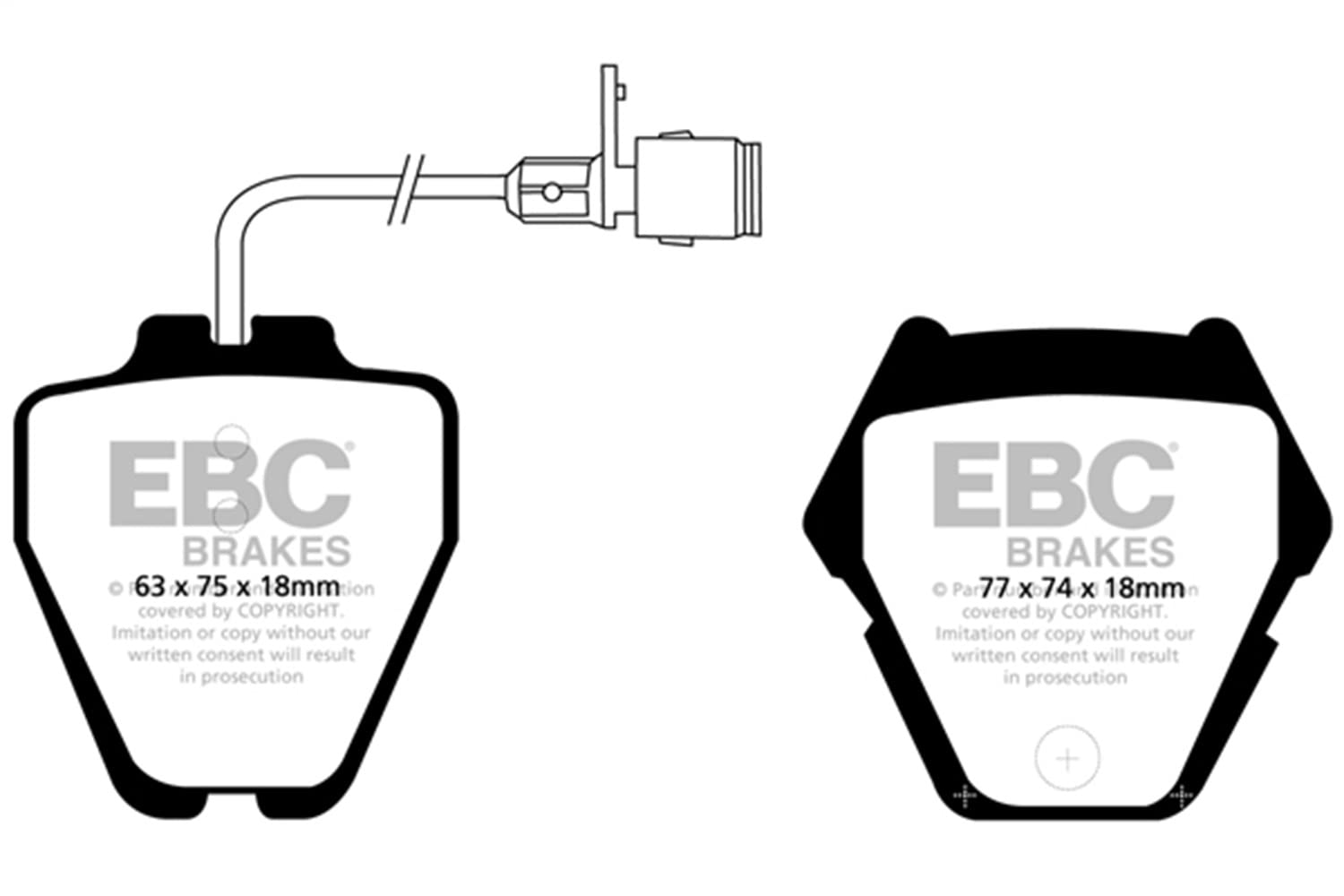 EBC Redstuff DP31328C Sport Brake Pads for Audi A4 A5 Q5 & Volkswagen Passat Jetta | High-Performance Ceramic Brake Pads | Track & Street Use | Reduced Dust & Noise