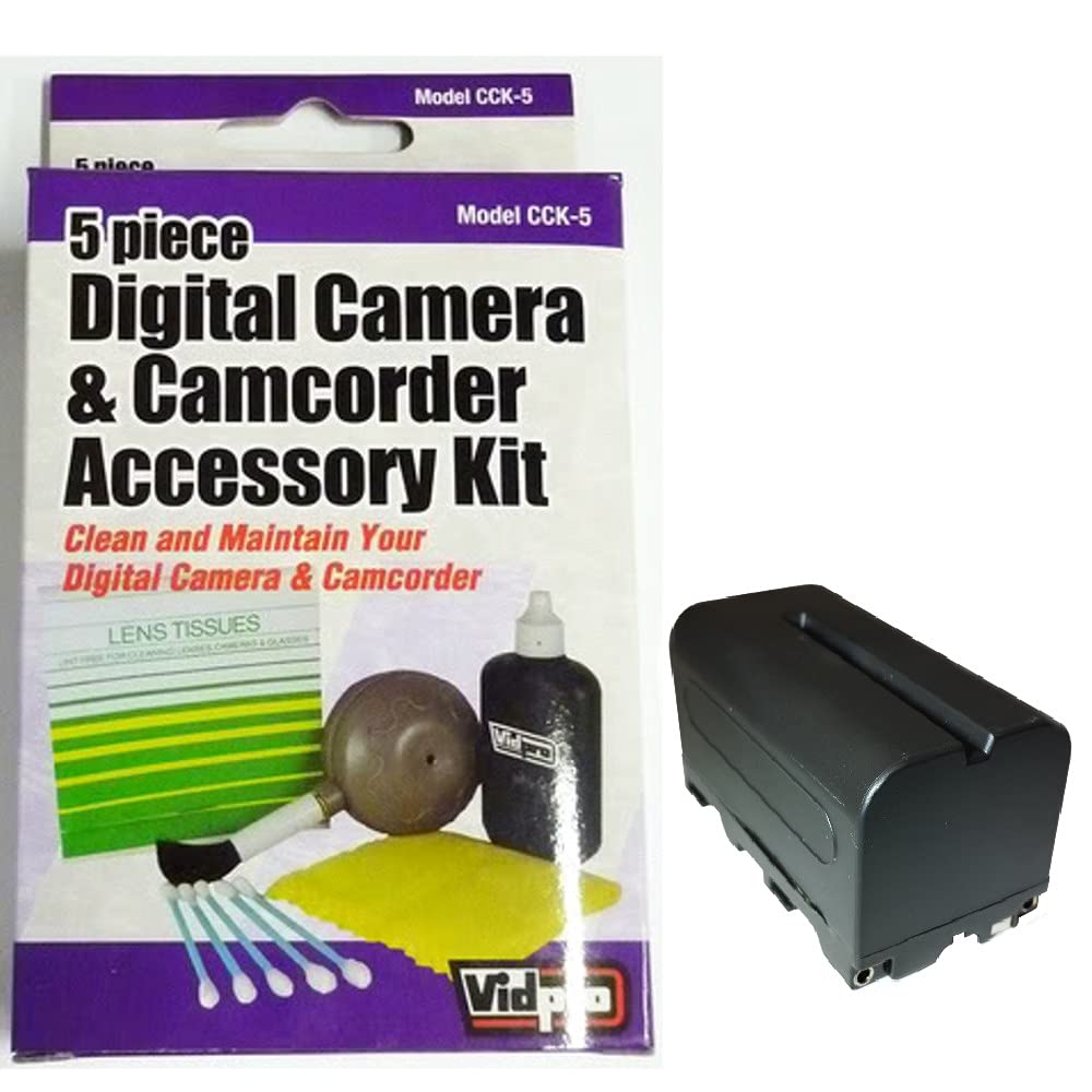 Synergy Digital Accessory Kit for Sony HXR-NX5R NXCAM Camcorder - Includes ZELCKSG Cleaning Kit & SDNPF770 Battery - Perfect for Professional Videography & Travel Filmmaking
