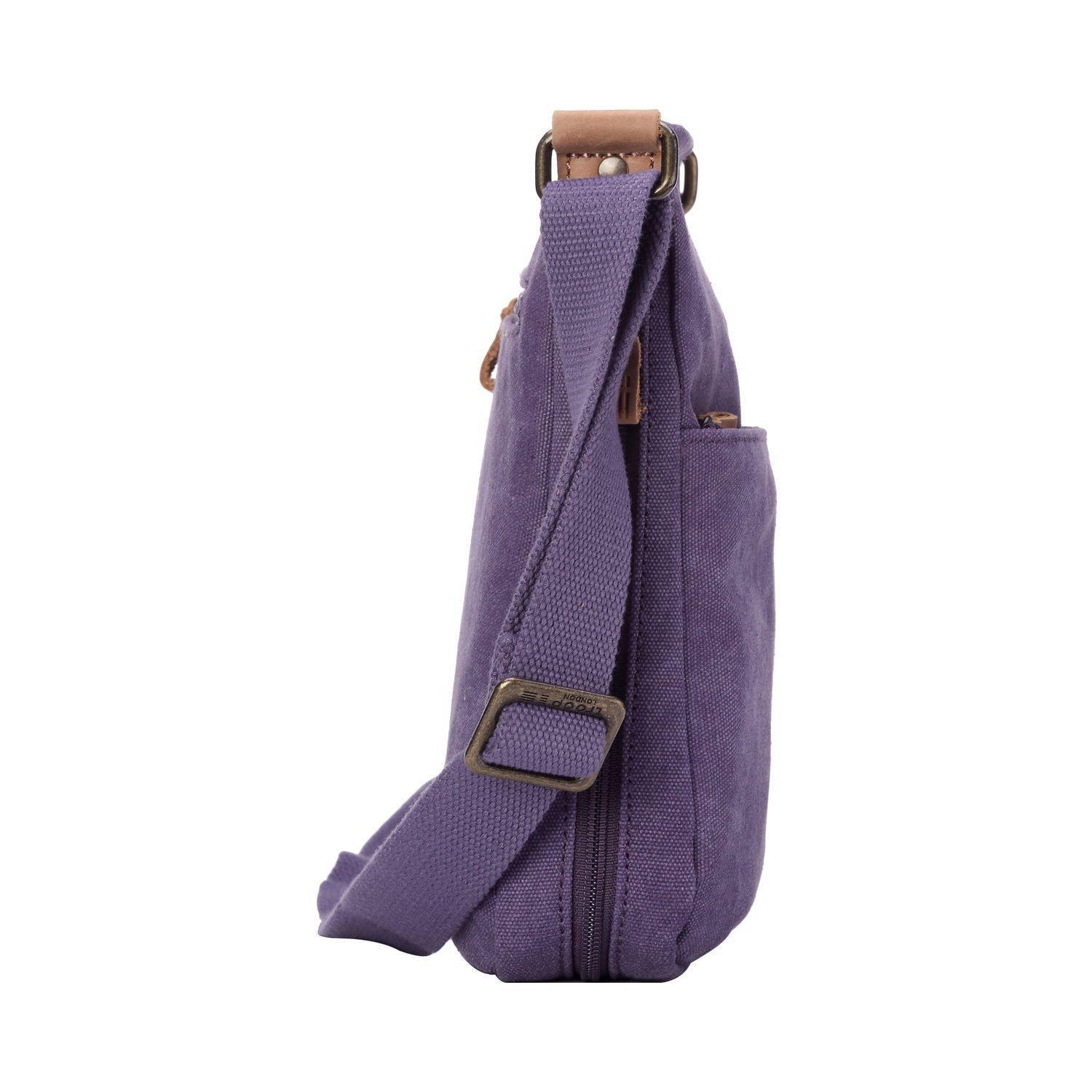 Troop London Classic Canvas Crossbody Bag for Men & Women - Stylish & Durable Shoulder Bag for Travel, Work & Everyday Use