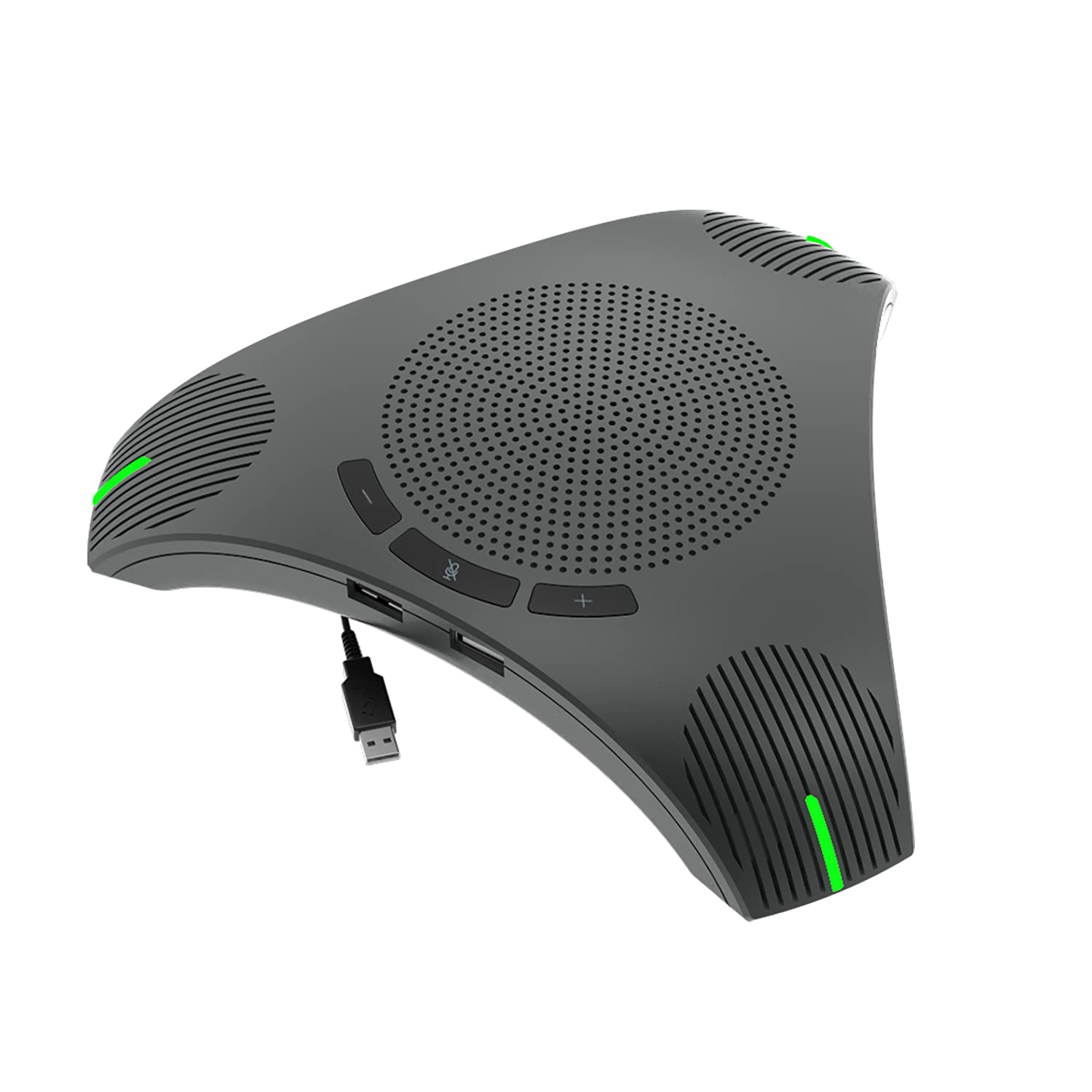 360° Omnidirectional USB Conference Speakerphone with Microphone - Plug & Play for Meeting Rooms & Home Office - Ideal for Remote Work, Video Calls & Business Meetings