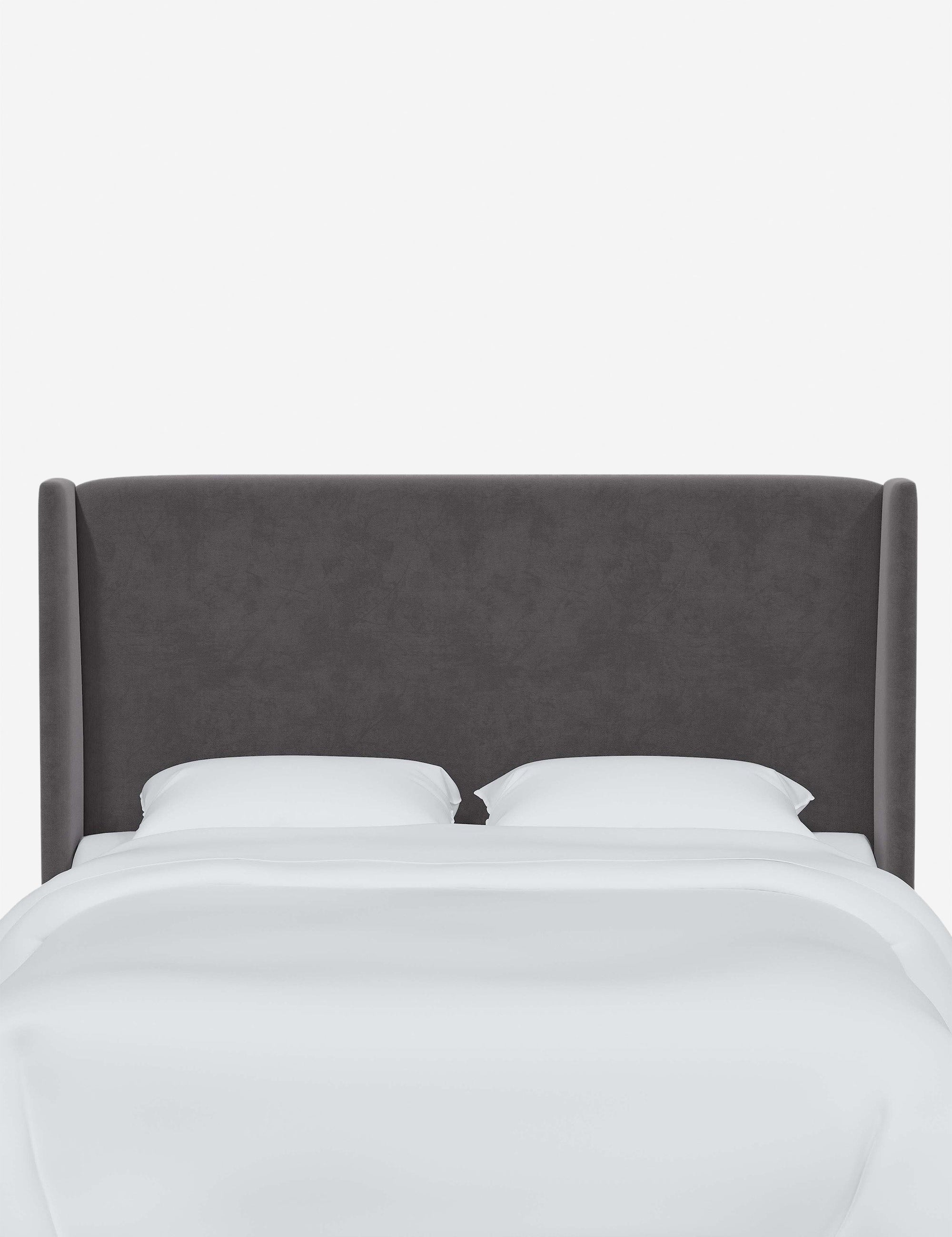 Adara Upholstered Headboard - Queen Size Bed Frame Headboard with Nailhead Trim - Perfect for Master Bedroom, Guest Room & Home Decor