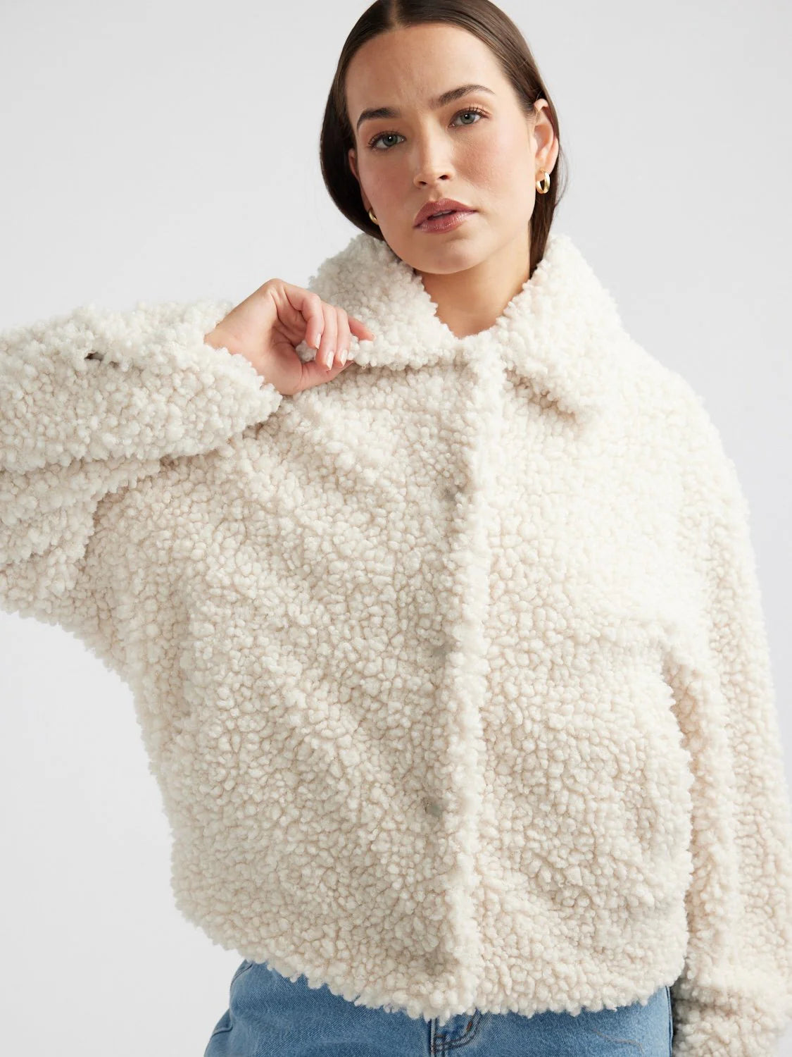 Ena Pelly Xadie Faux Fur Jacket Women's Winter Coat - Stylish Warm Outerwear for Cold Weather | Perfect for Casual Outings, Parties & Date Nights