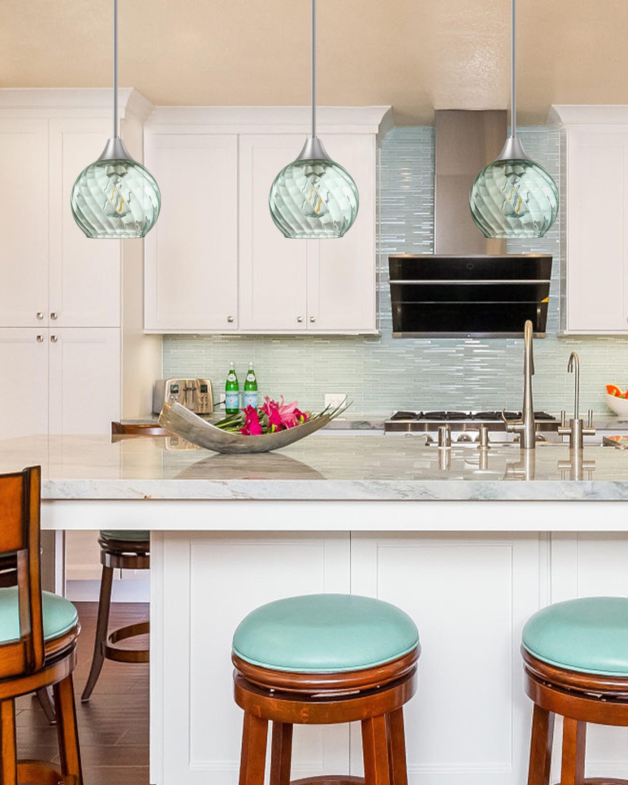 3 Pack Modern Farmhouse Pendant Lights - 6.3