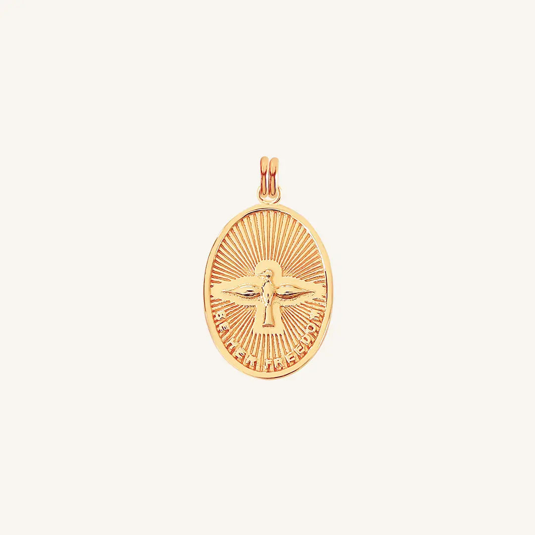 Be Hers Medallion Necklace - Elegant Silver Pendant for Women - Perfect Gift for Her, Anniversary, Valentine's Day & Special Occasions