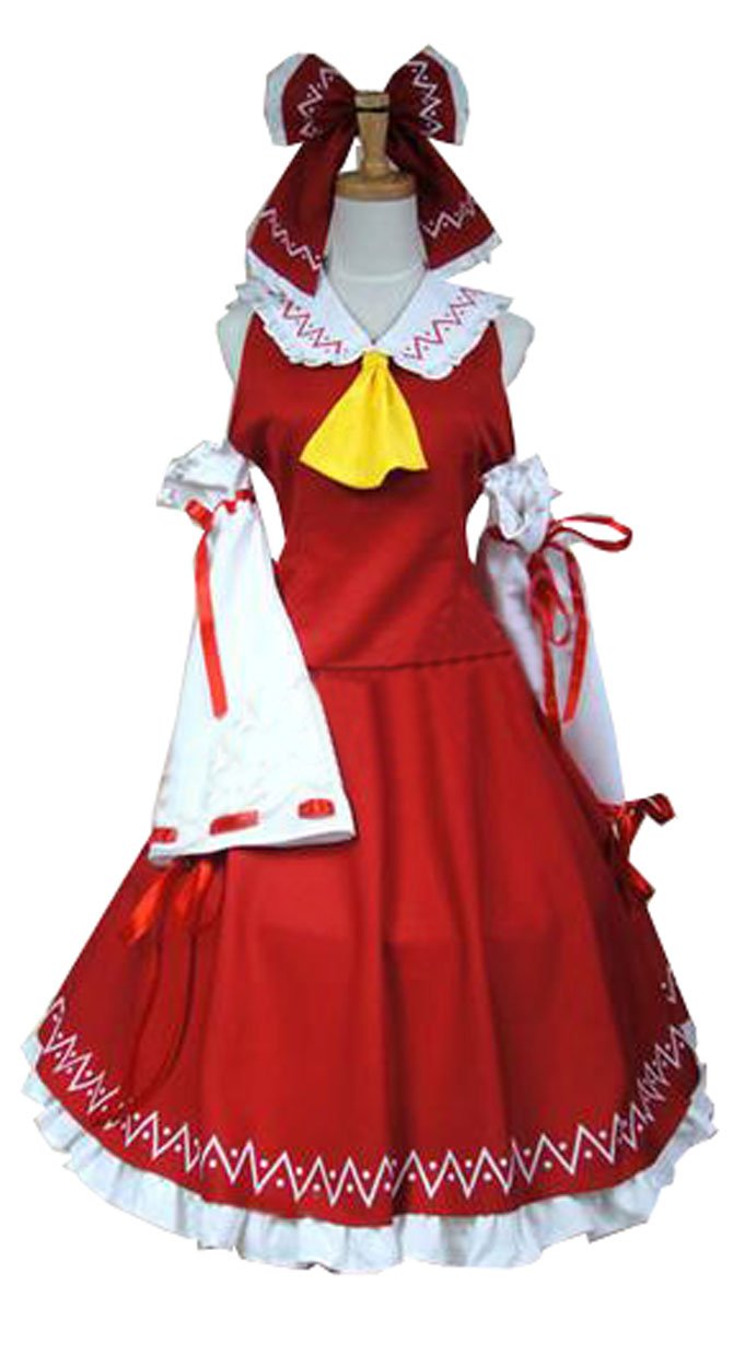 Anime Hakurei Reimu Dress Uniform Cosplay Costume - High Quality Replica for Touhou Project Fans | Perfect for Conventions, Halloween & Cosplay Events